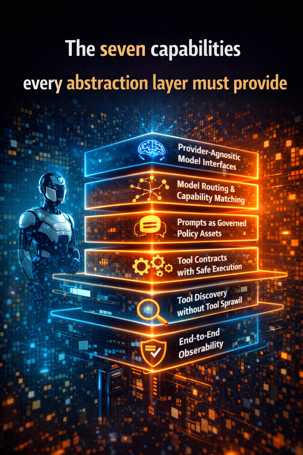 The seven capabilities every abstraction layer must provide