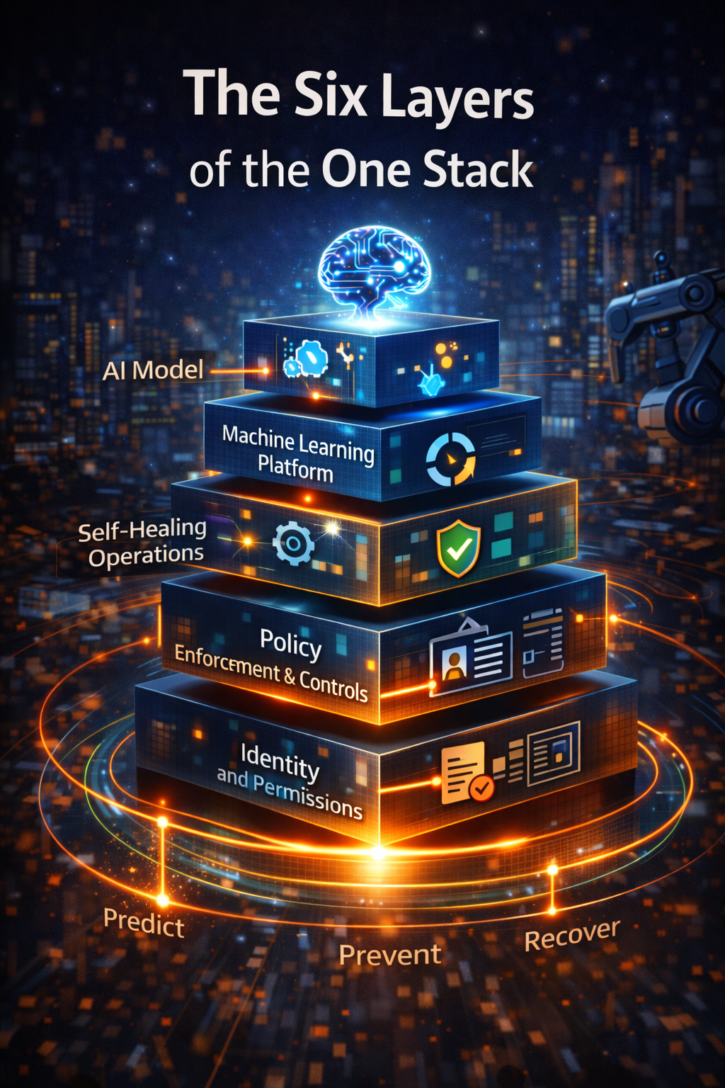 The six layers of the one stack