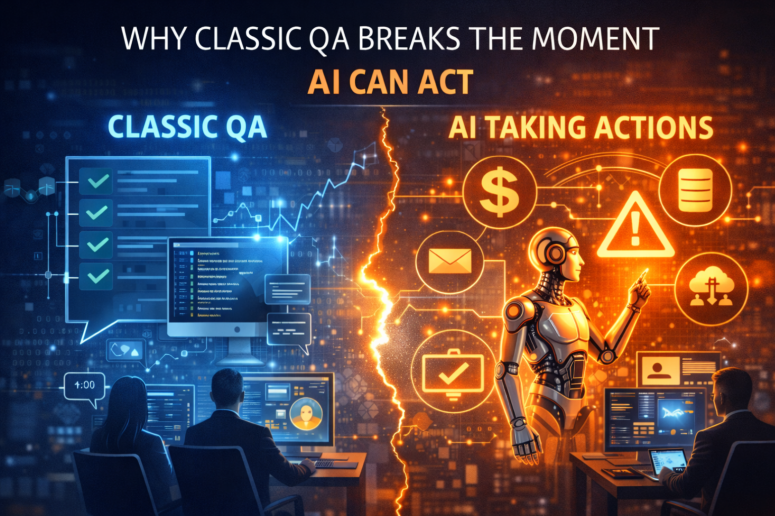 Why classic QA breaks the moment AI can act