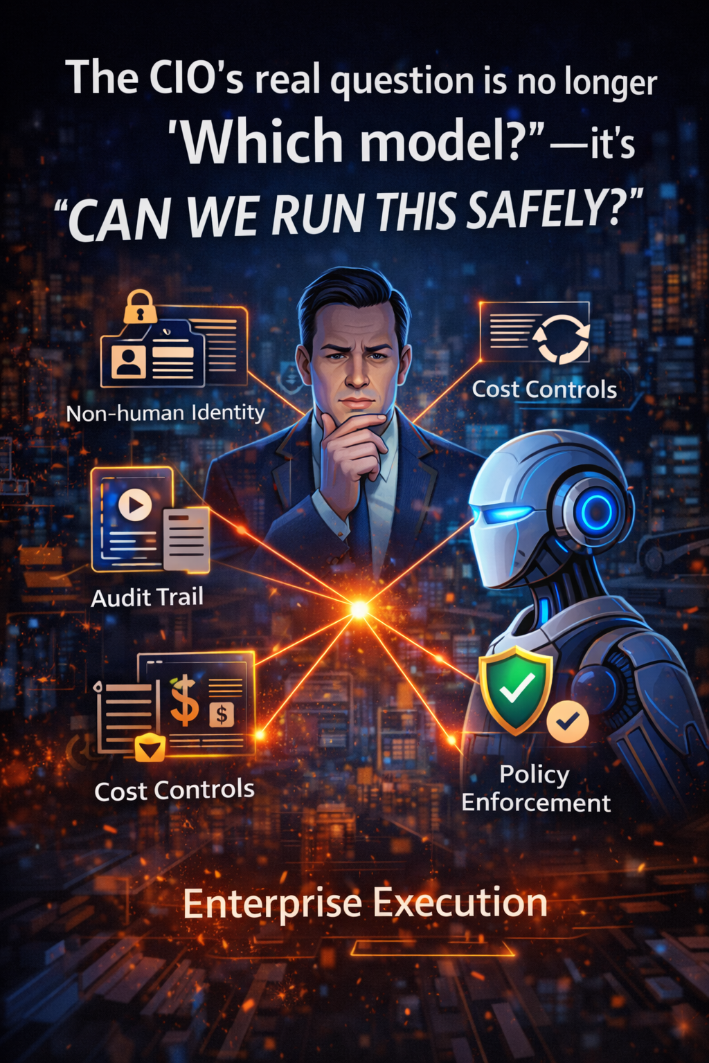 The CIO’s real question is no longer “Which model?”—it’s “Can we run this safely?”