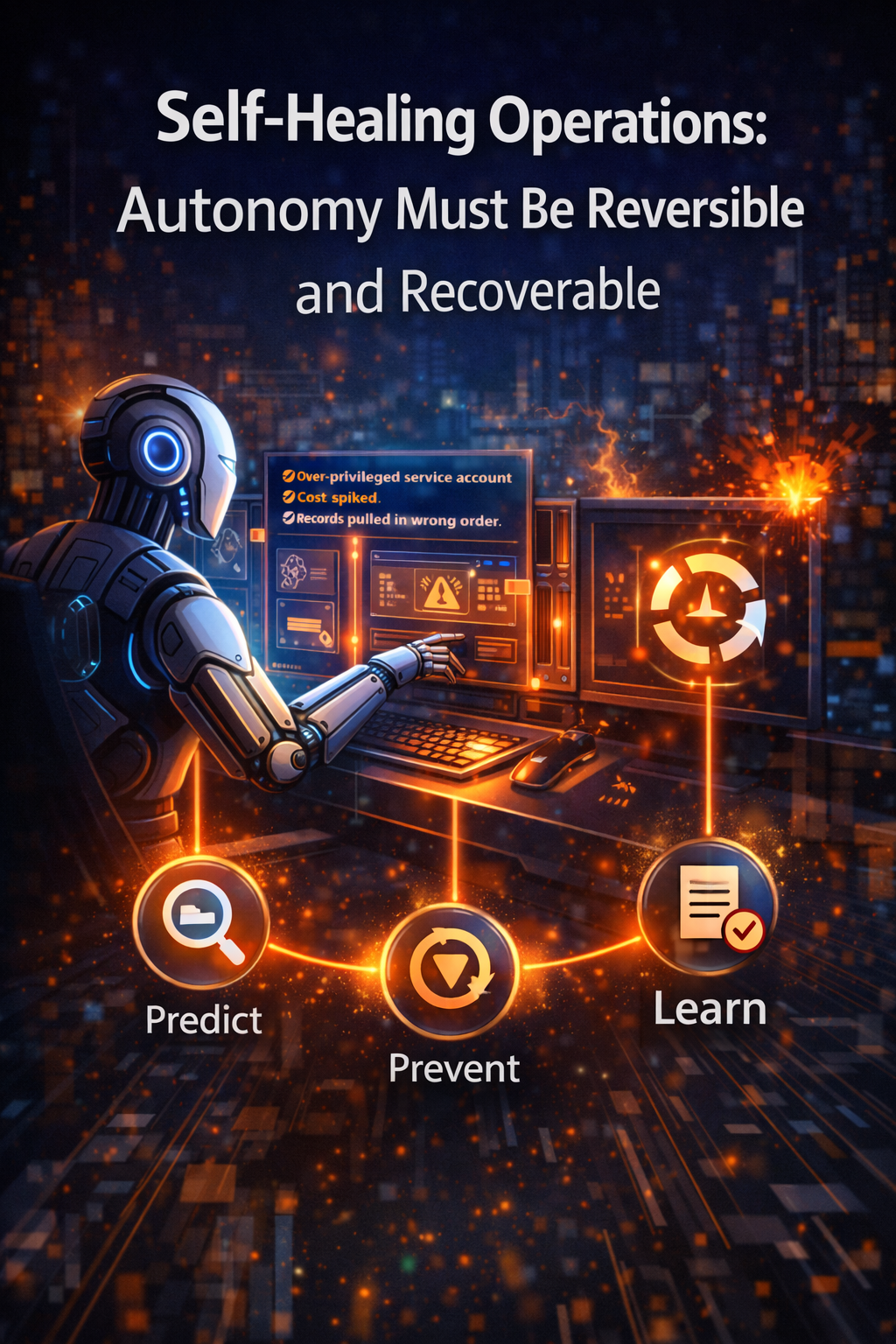 Self-healing operations: autonomy must be reversible and recoverable