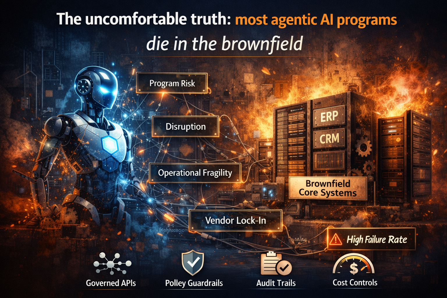 The uncomfortable truth: most agentic AI programs die in the brownfield