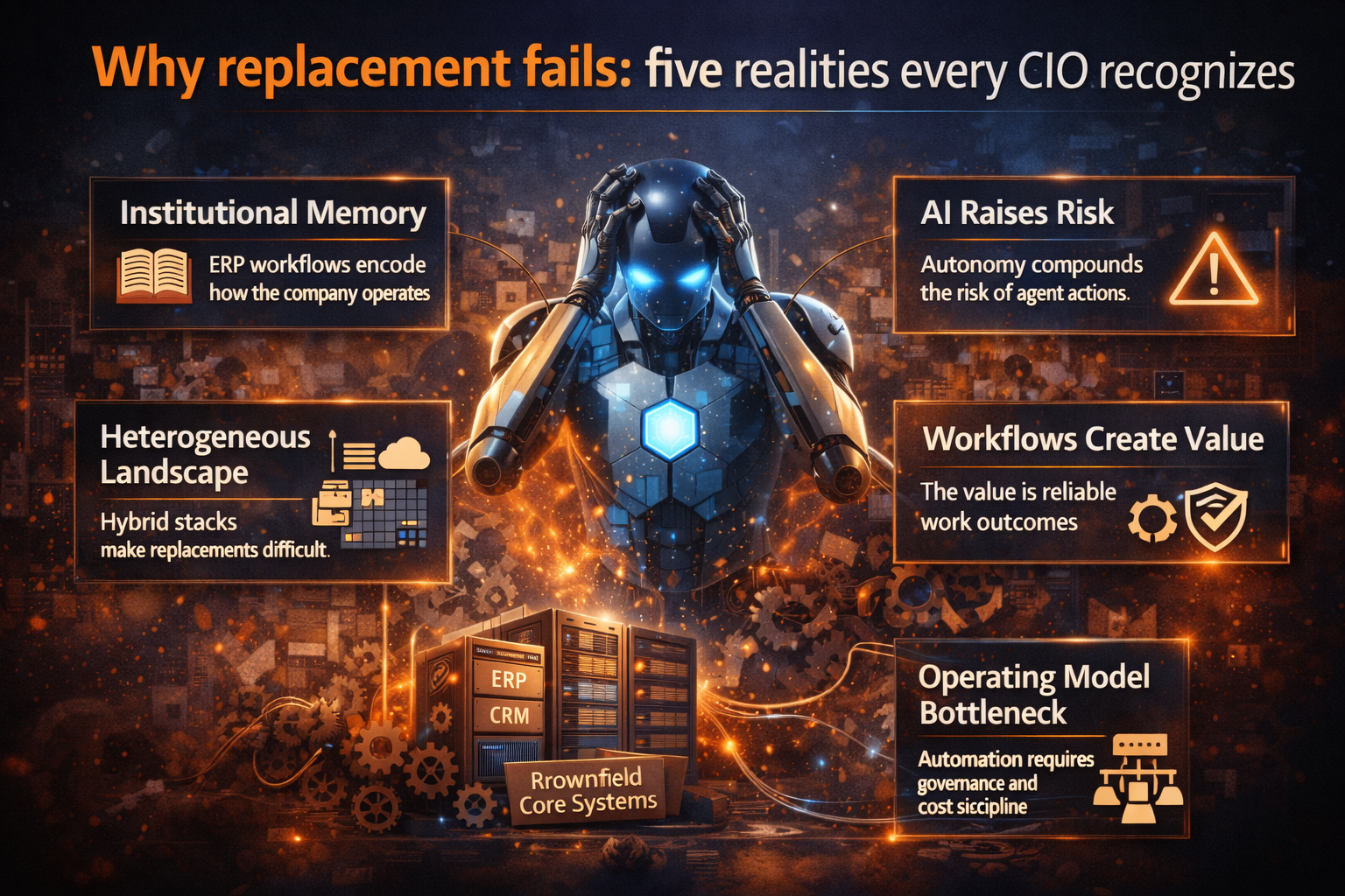 Why replacement fails: five realities every CIO recognizes