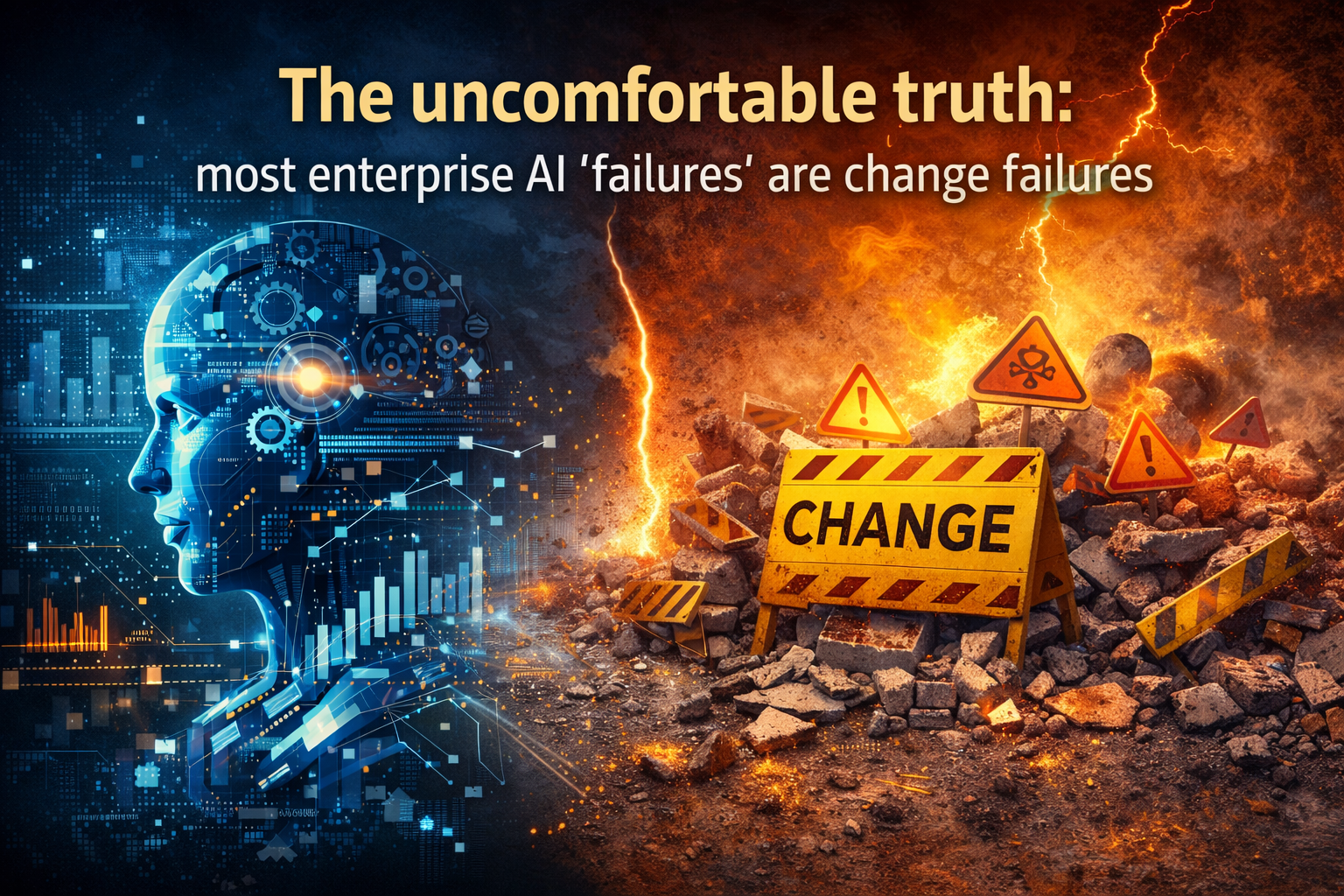 The uncomfortable truth: most enterprise AI “failures” are change failures