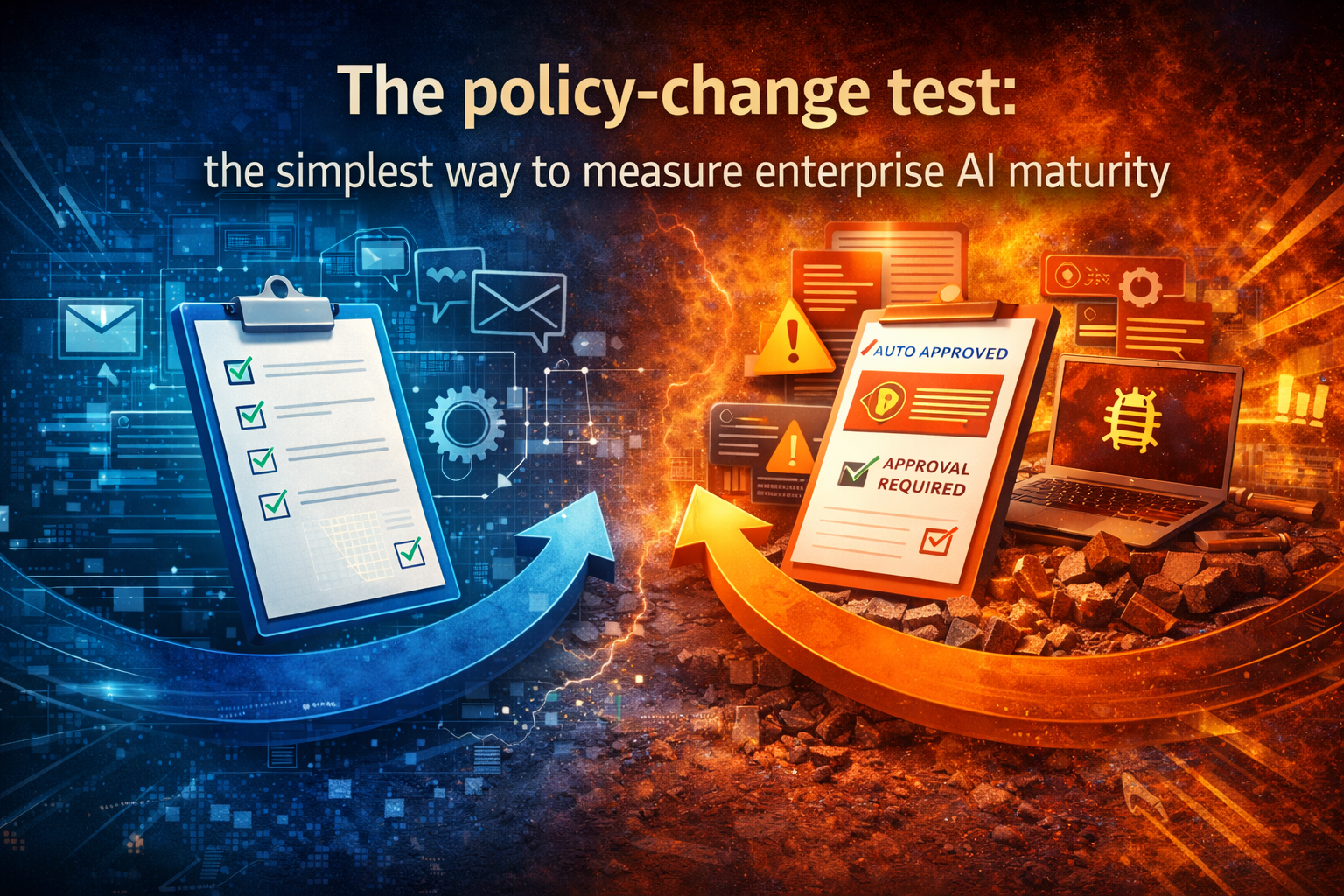 The policy-change test: the simplest way to measure enterprise AI maturity