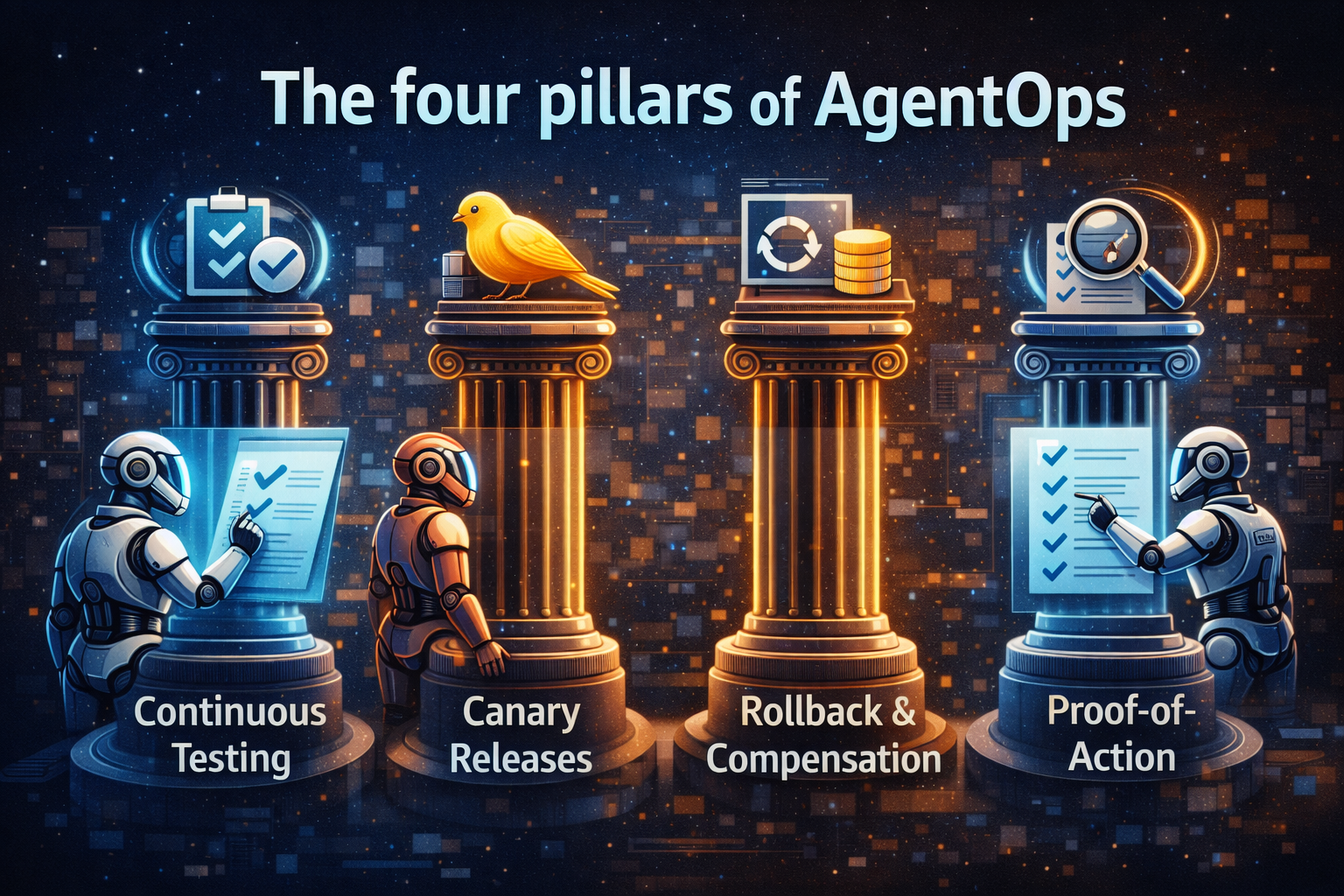 The four pillars of AgentOps