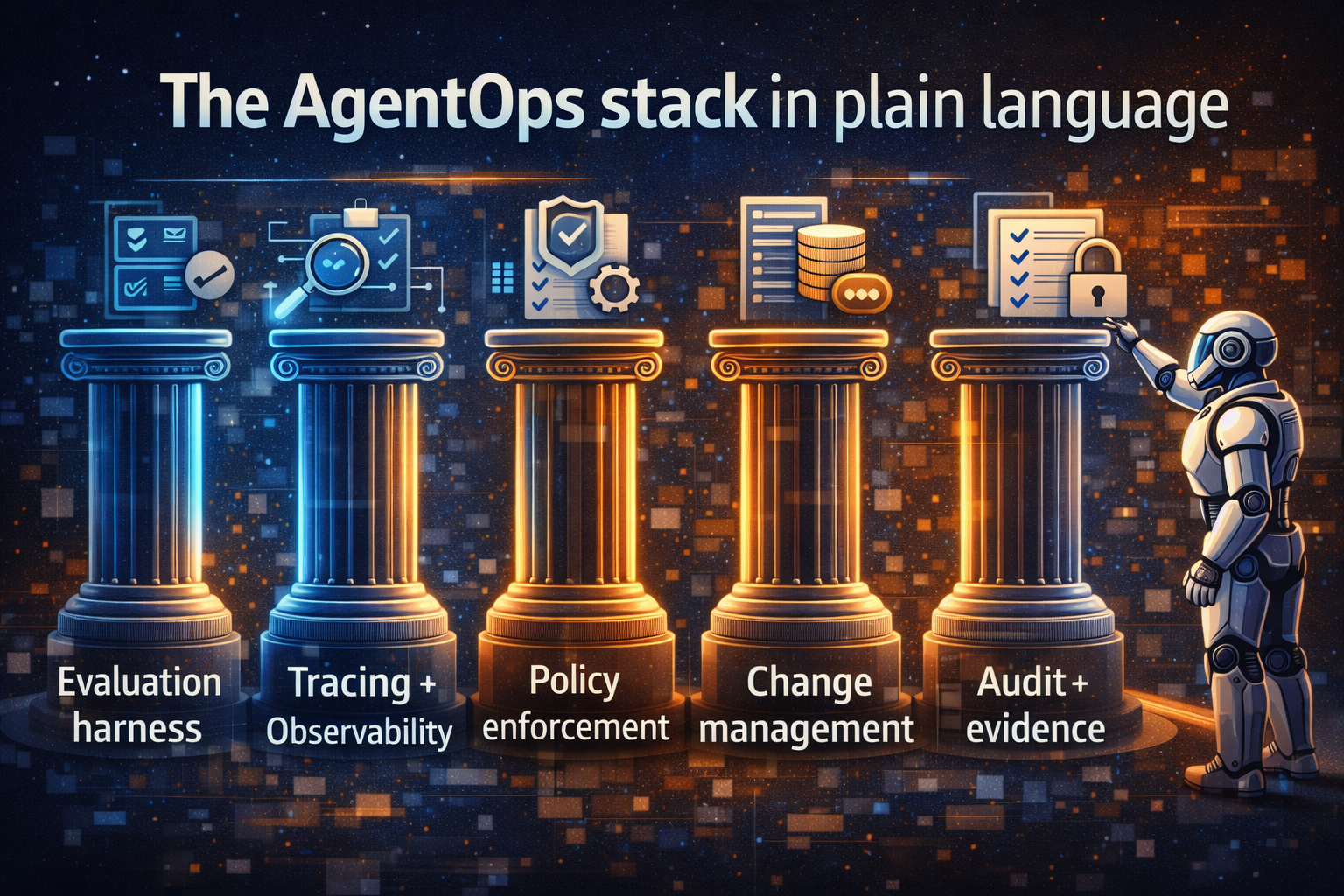 The AgentOps stack in plain language