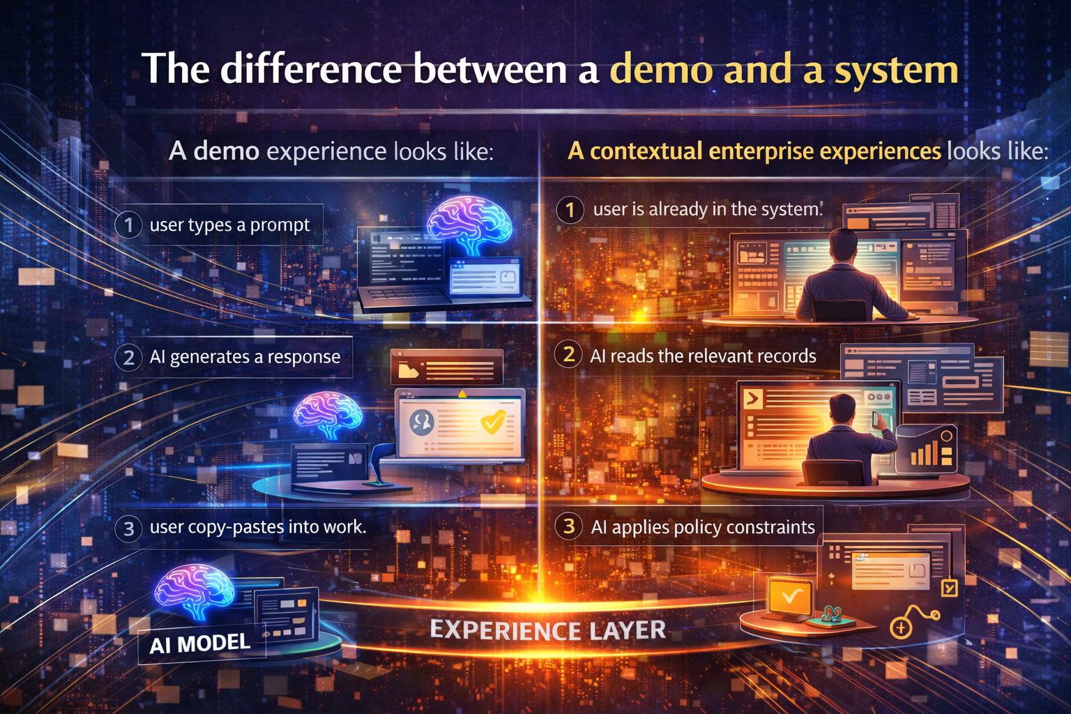 The difference between a demo and a system