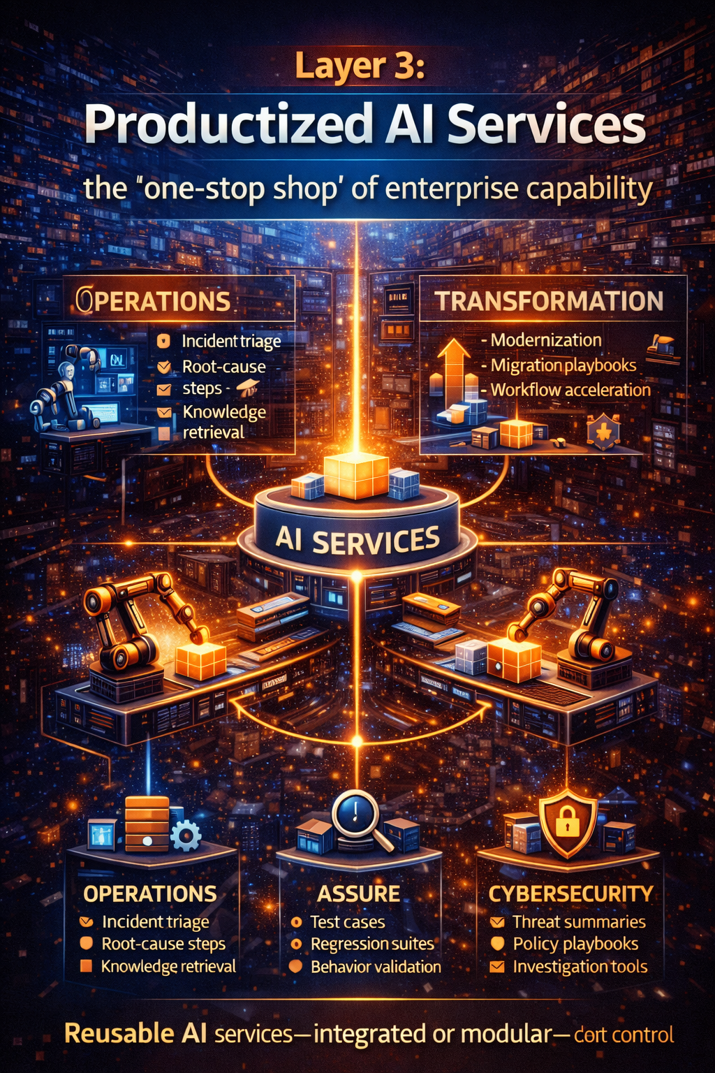 Layer 3: Productized AI Services — the “one-stop shop” of enterprise capability