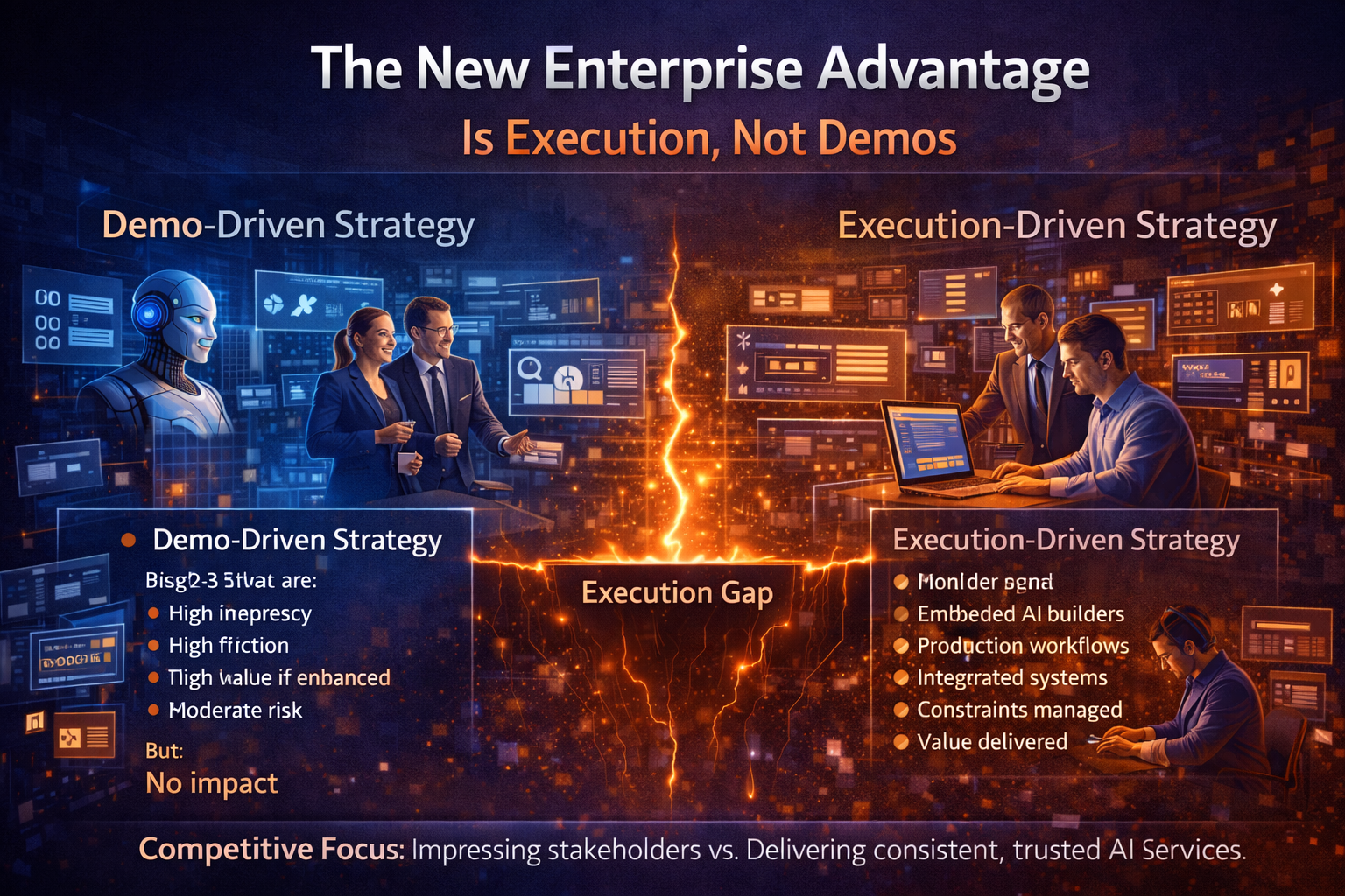 The New Enterprise Advantage Is Execution, Not Demos