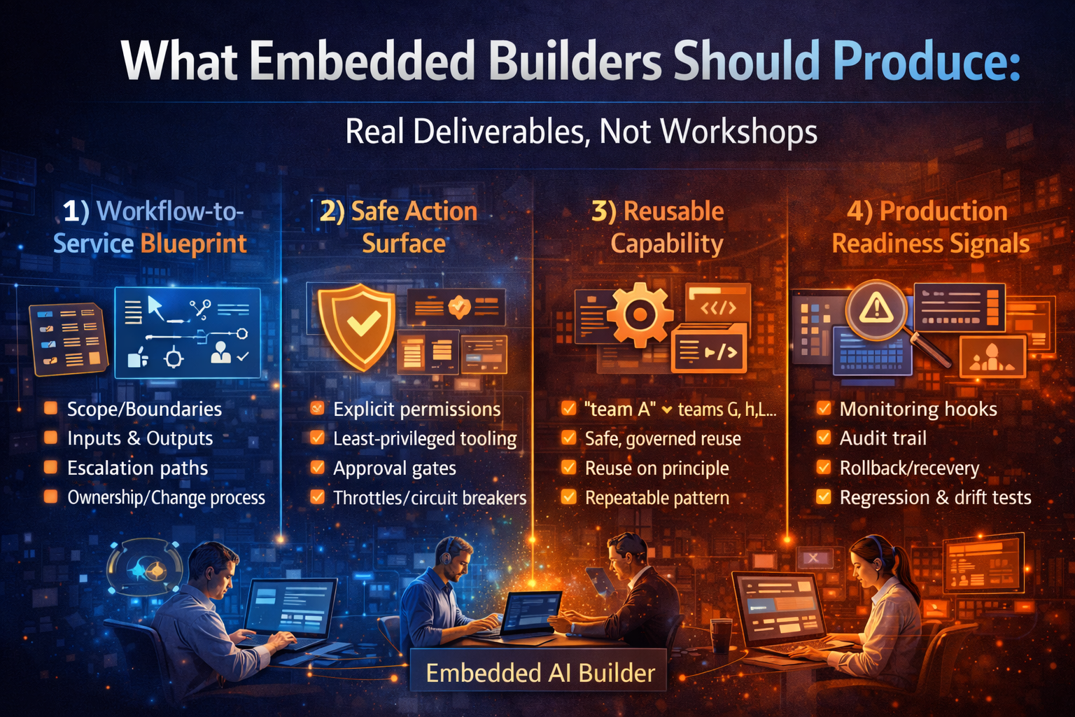What Embedded Builders Should Produce: Real Deliverables, Not Workshops