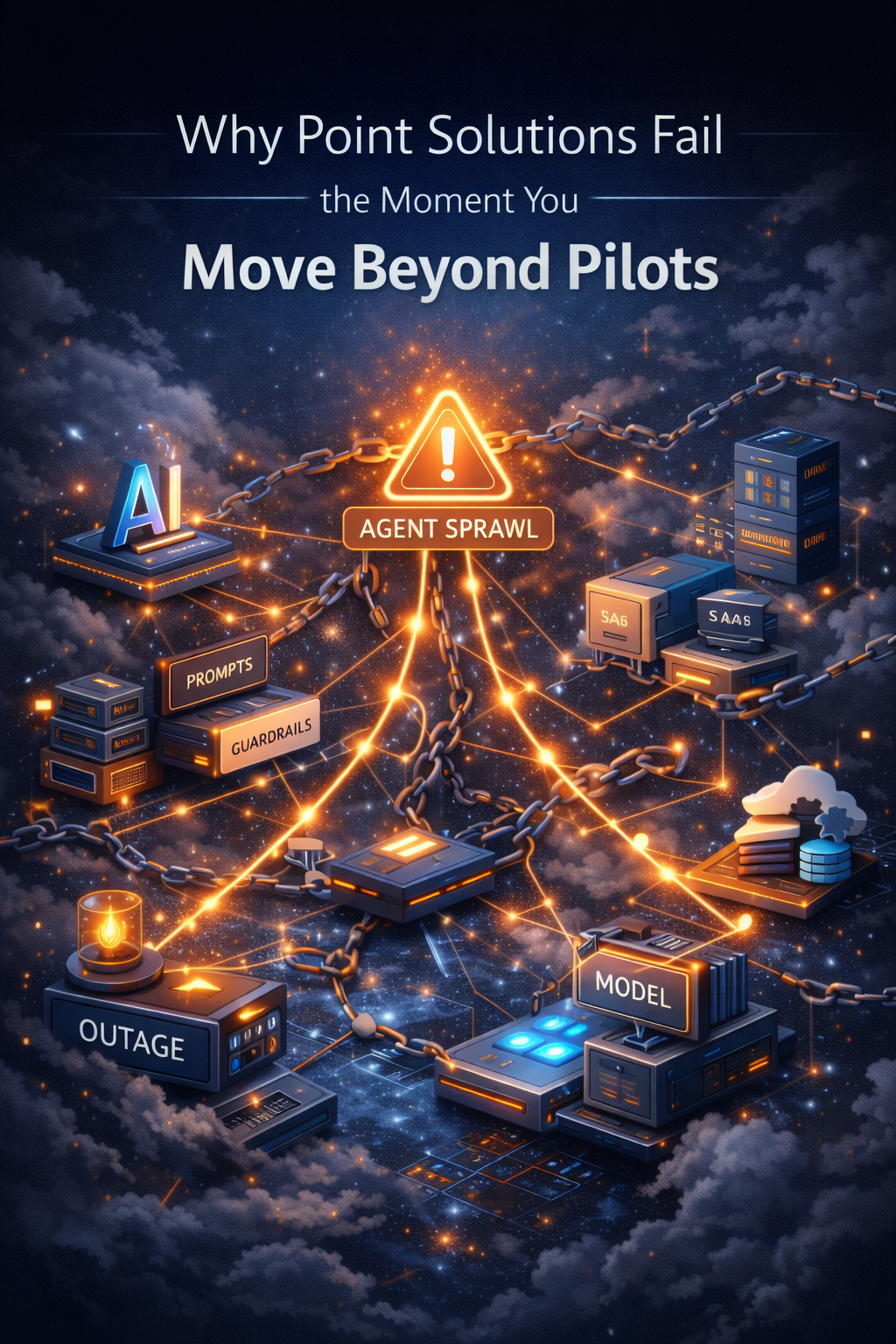 Why point solutions fail the moment you move beyond pilots