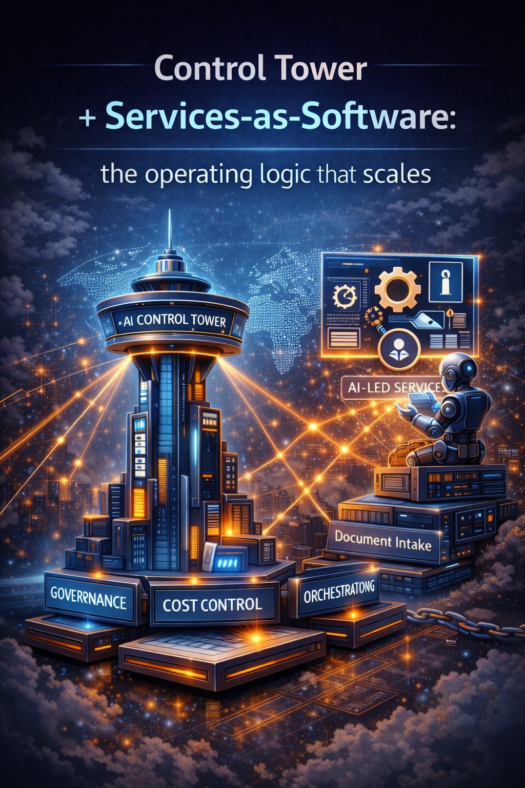 Control Tower + Services-as-Software: the operating logic that scales