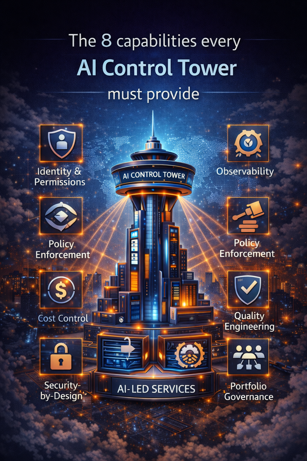 The 8 capabilities every AI Control Tower must provide