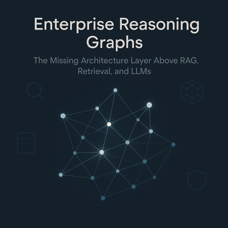 Enterprise Reasoning Graphs: The Missing Architecture Layer Above RAG, Retrieval, and LLMs