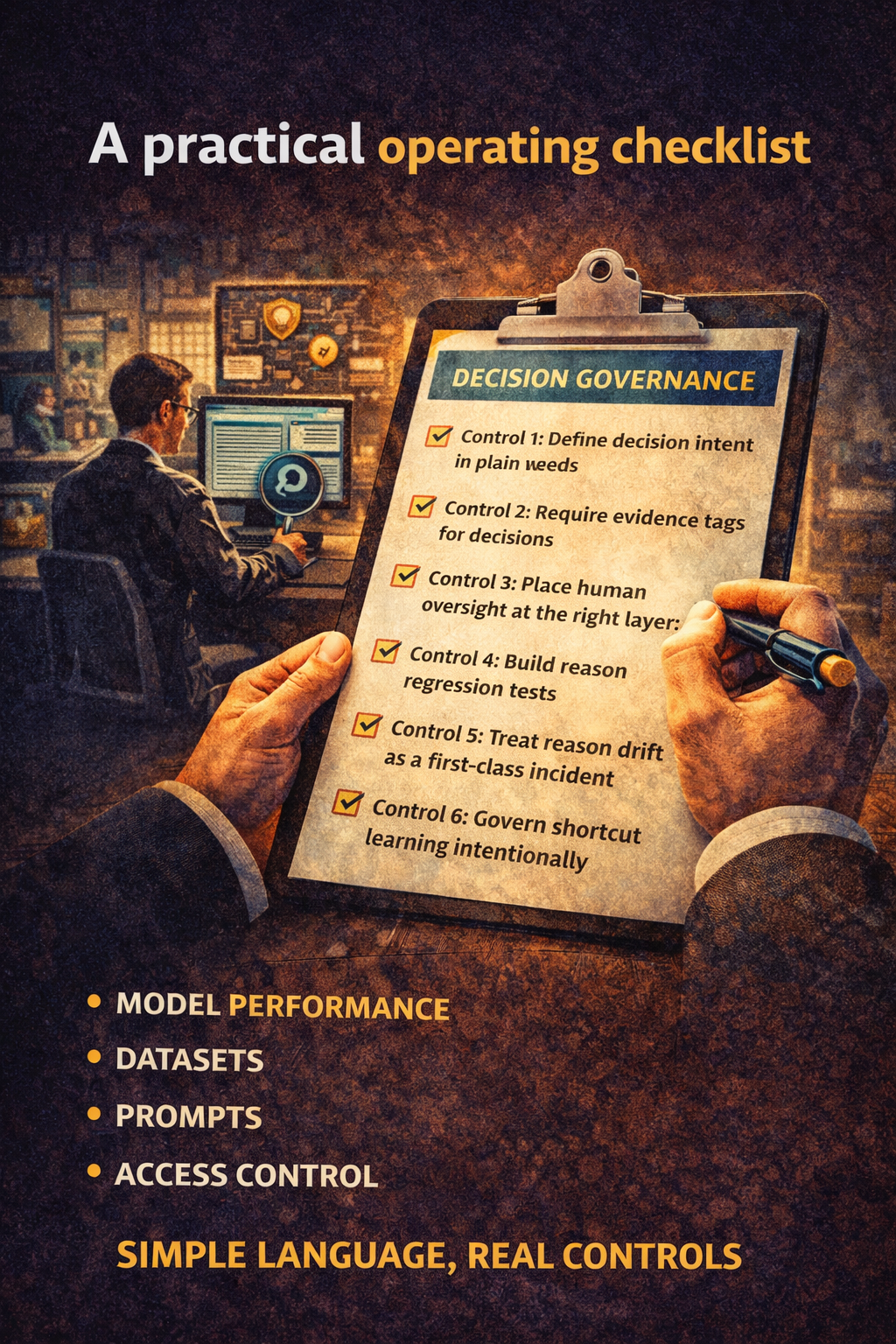 A practical operating checklist