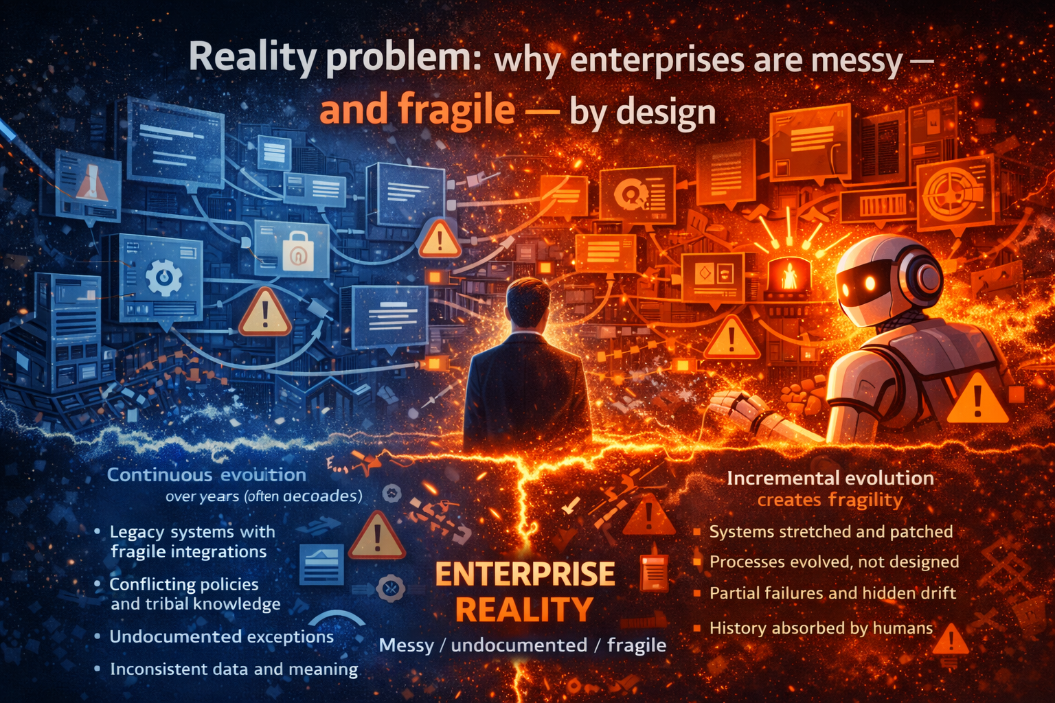 Reality problem: why enterprises are messy — and fragile — by design