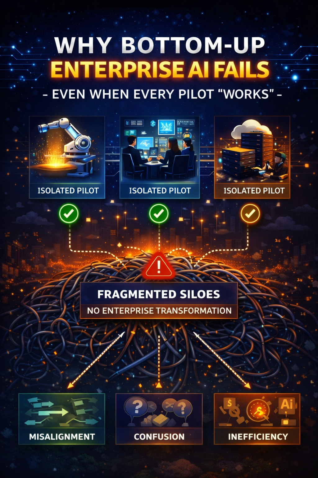 Why bottom-up Enterprise AI fails—even when every pilot “works”