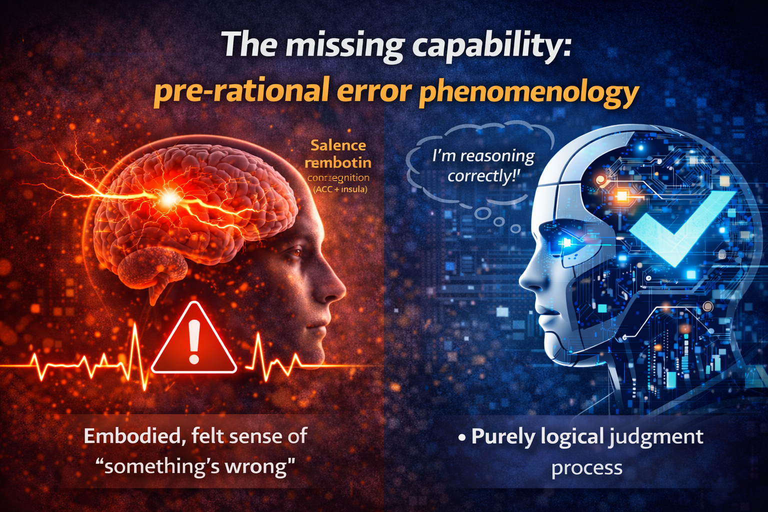 The missing capability: pre-rational error phenomenology