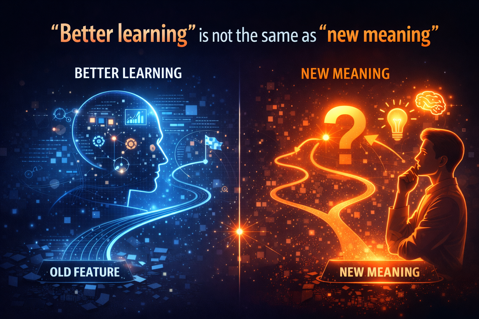 “Better learning” is not the same as “new meaning