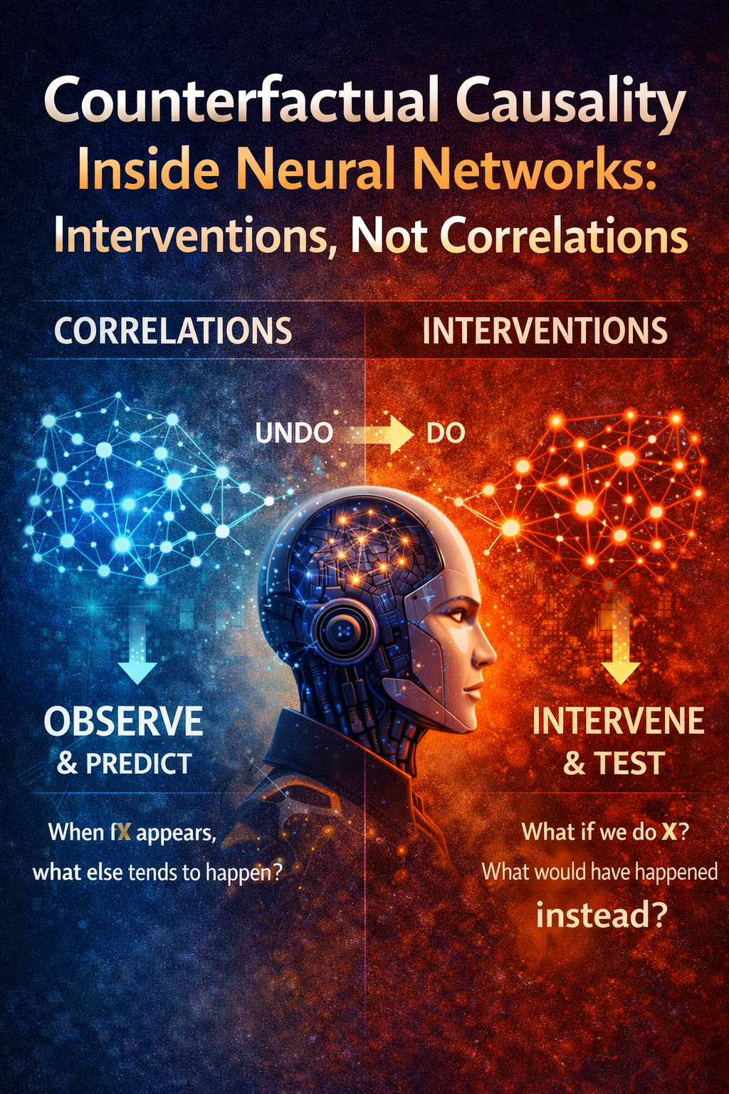 Counterfactual Causality Inside Neural Networks
