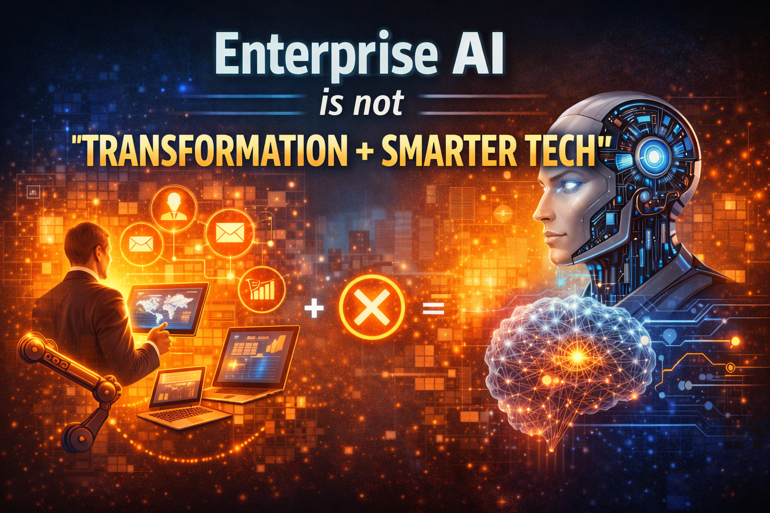 Enterprise AI is not “transformation + smarter tech”