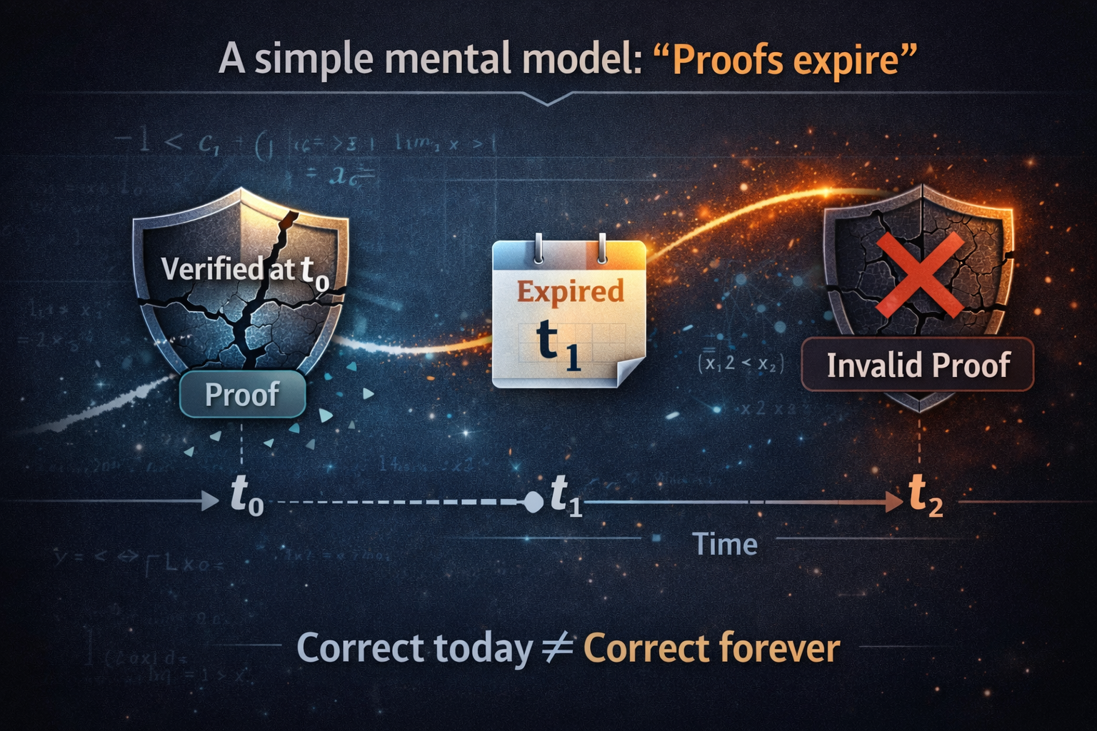 A simple mental model: “Proofs expire”