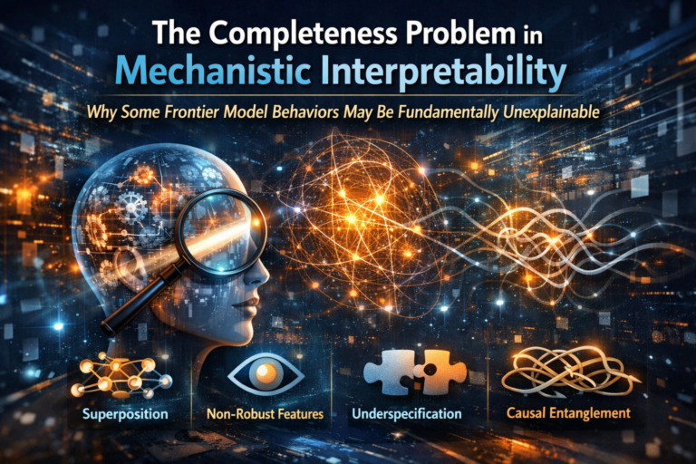The Completeness Problem in Mechanistic Interpretability : Why Some Frontier AI Behaviors May Be Fundamentally Unexplainable