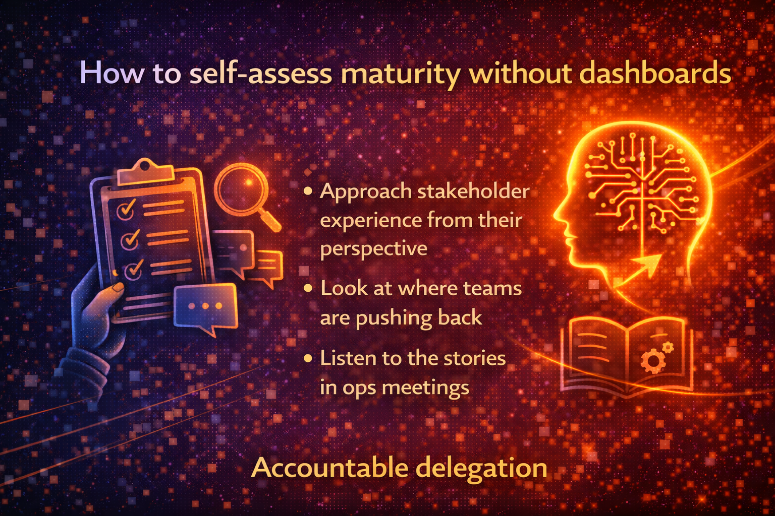 How to self-assess maturity without dashboards