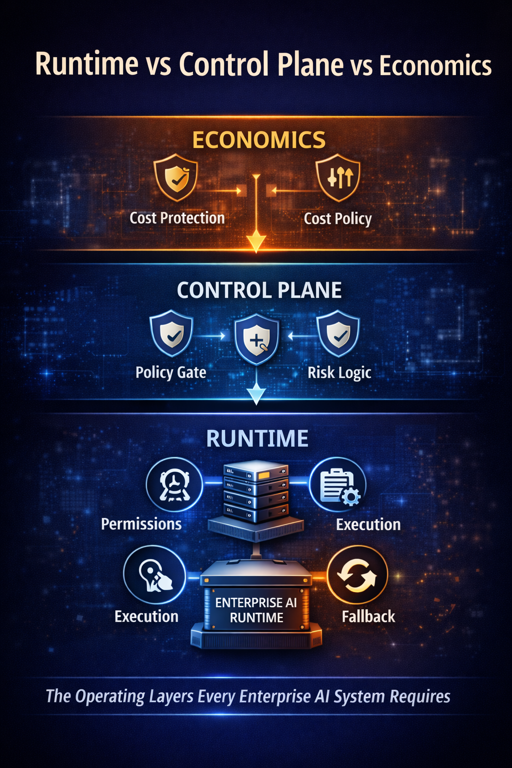 Runtime vs Control Plane vs Economics