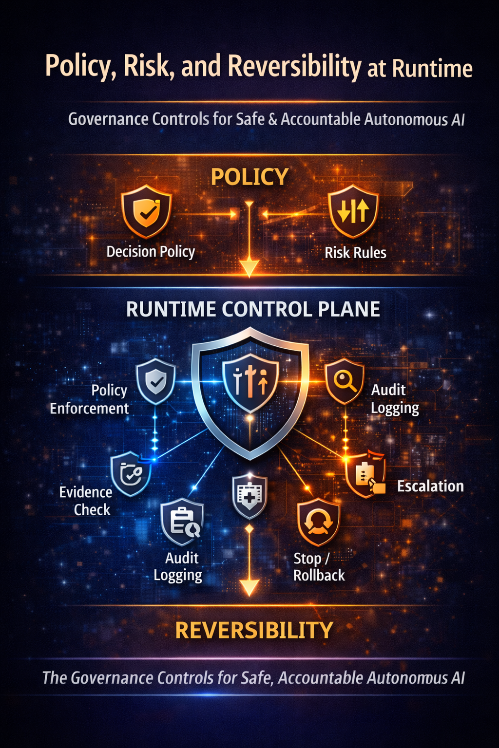 Policy, Risk, and Reversibility at Runtime