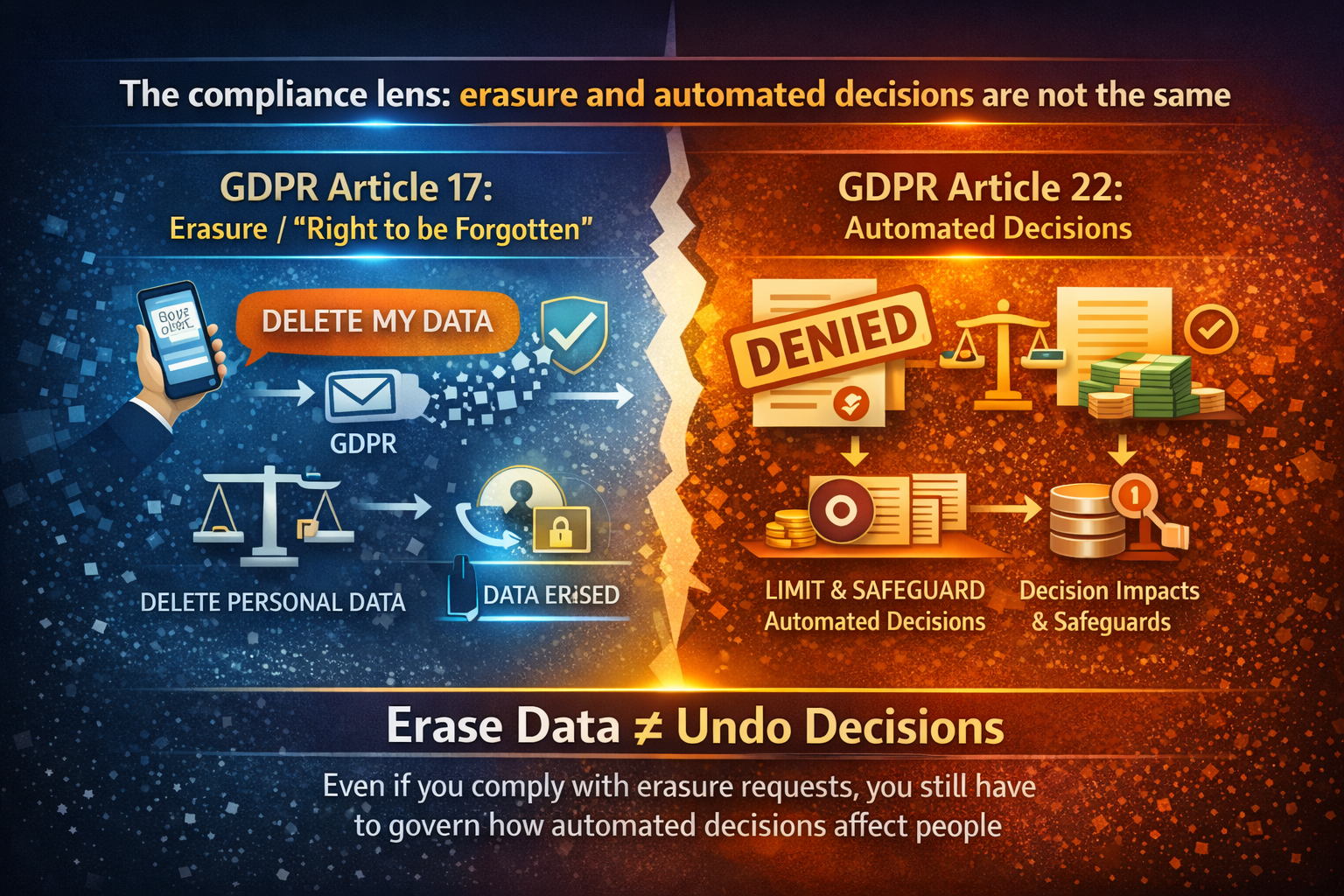 The compliance lens: erasure and automated decisions are not the same