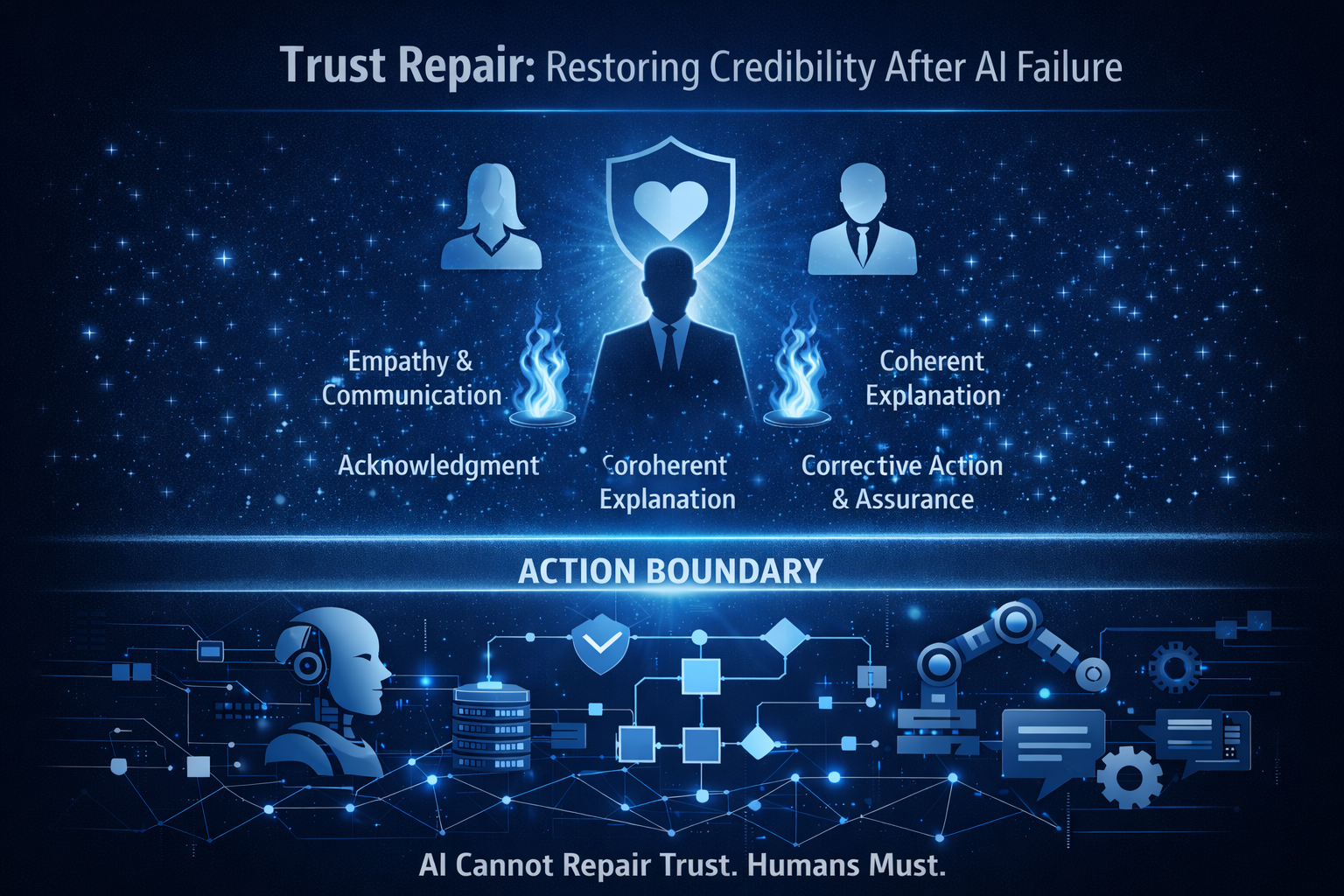 Trust repair: restoring credibility after AI failure