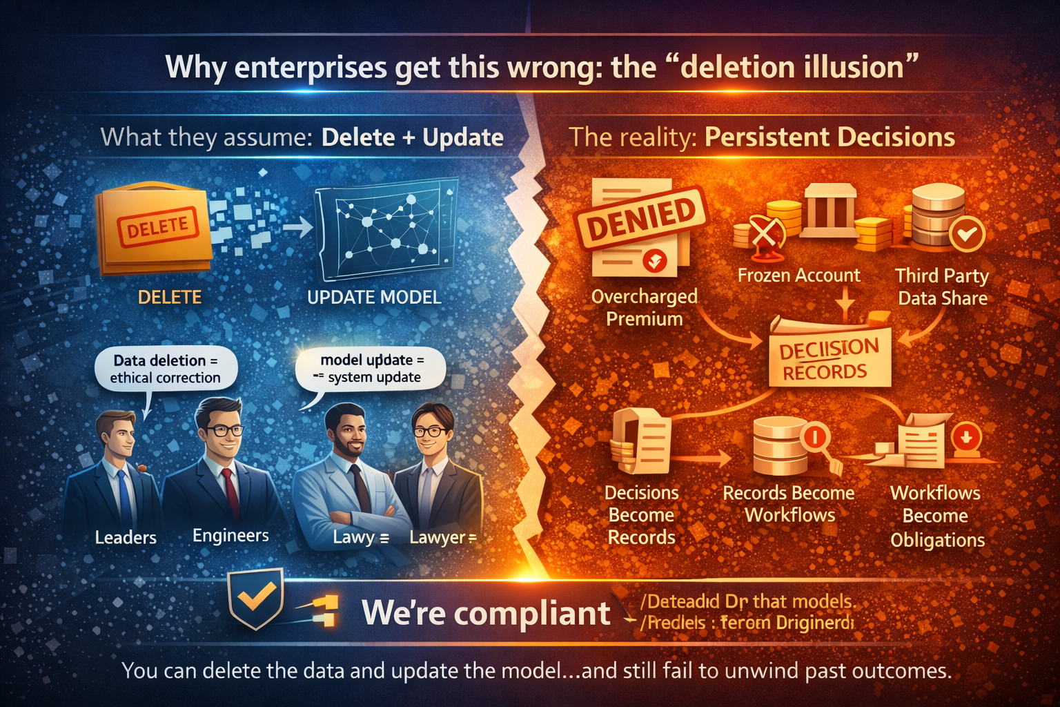 Why enterprises get this wrong: the “deletion illusion”