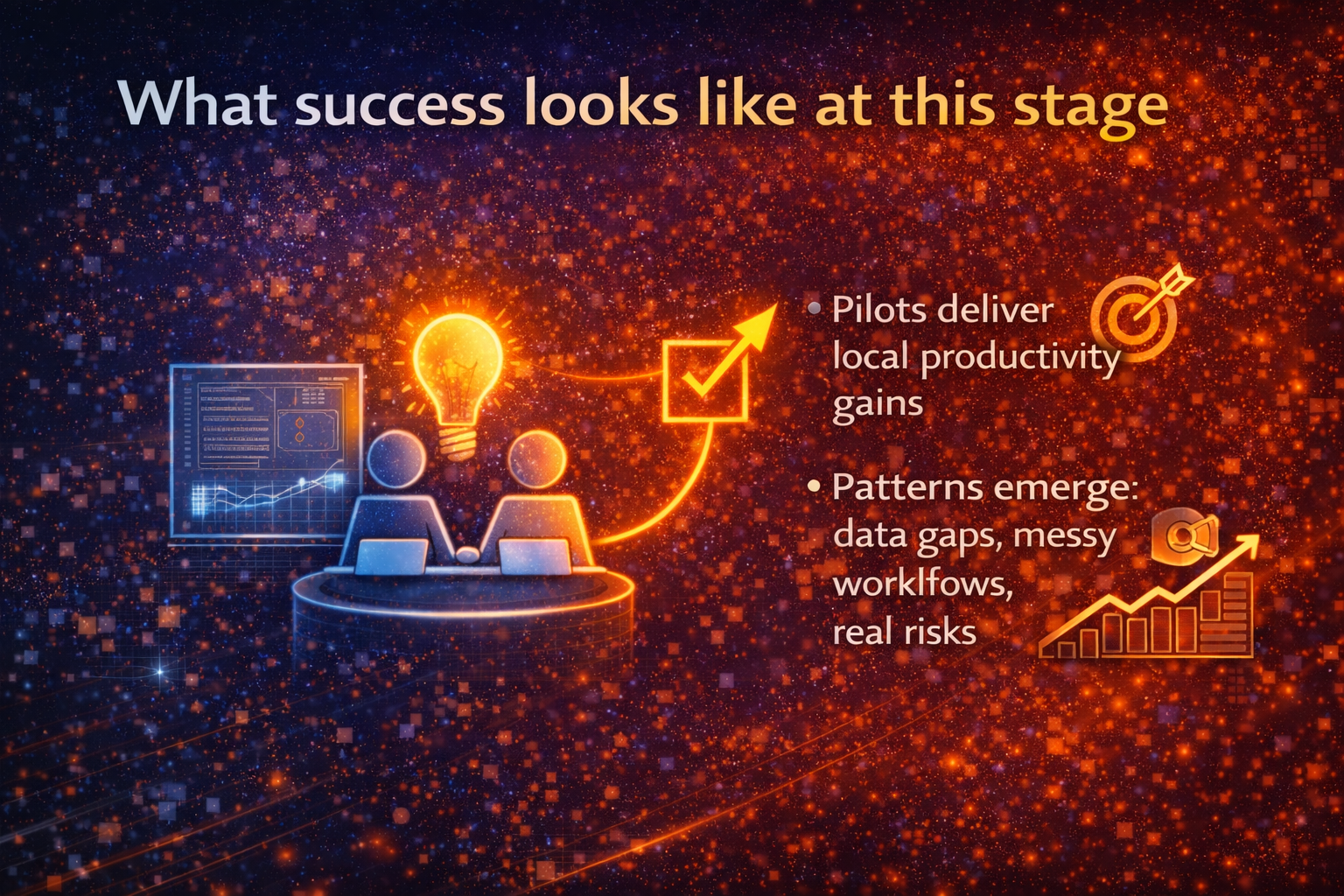 What success looks like at this stage