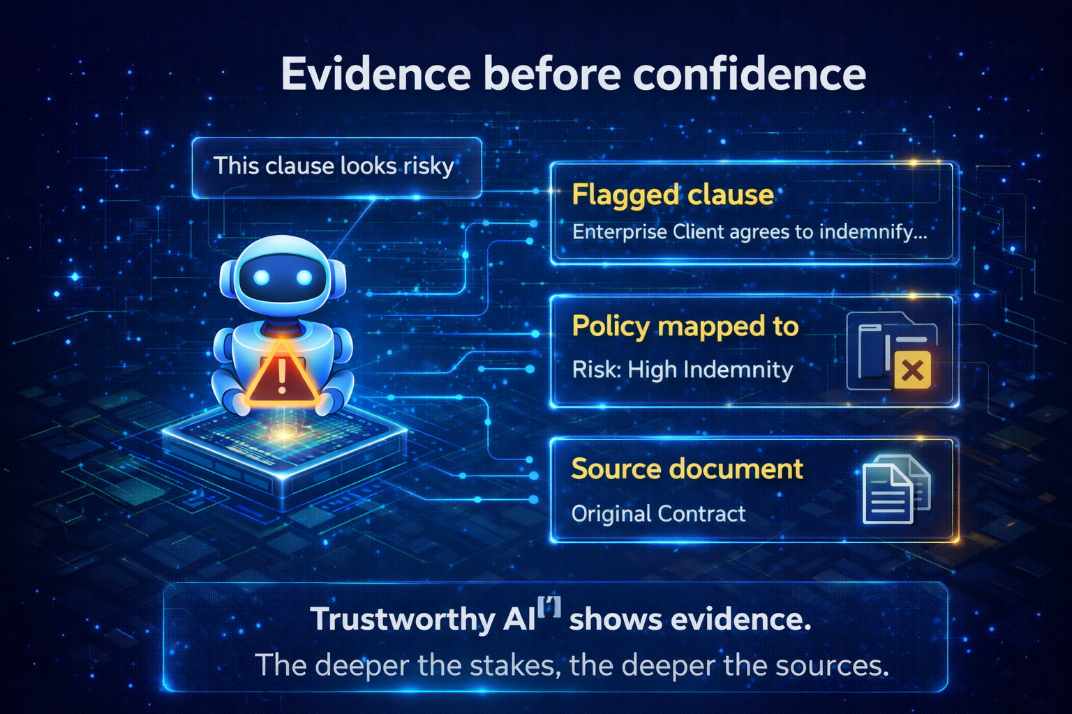 Evidence before confidence