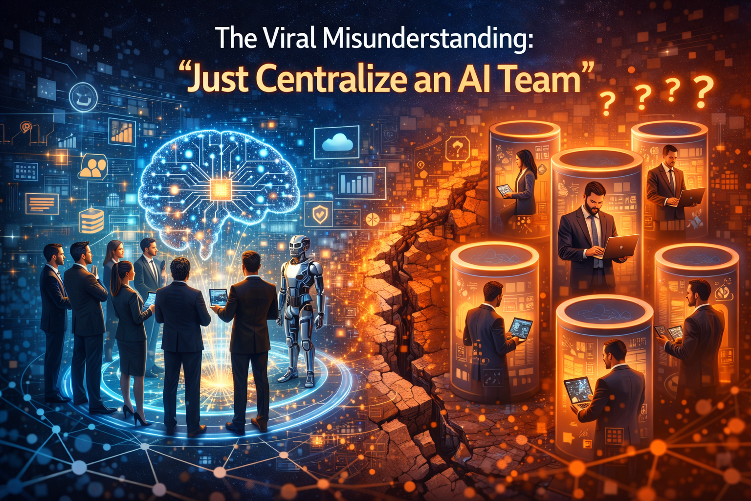 The Viral Misunderstanding: “Just Centralize an AI Team”