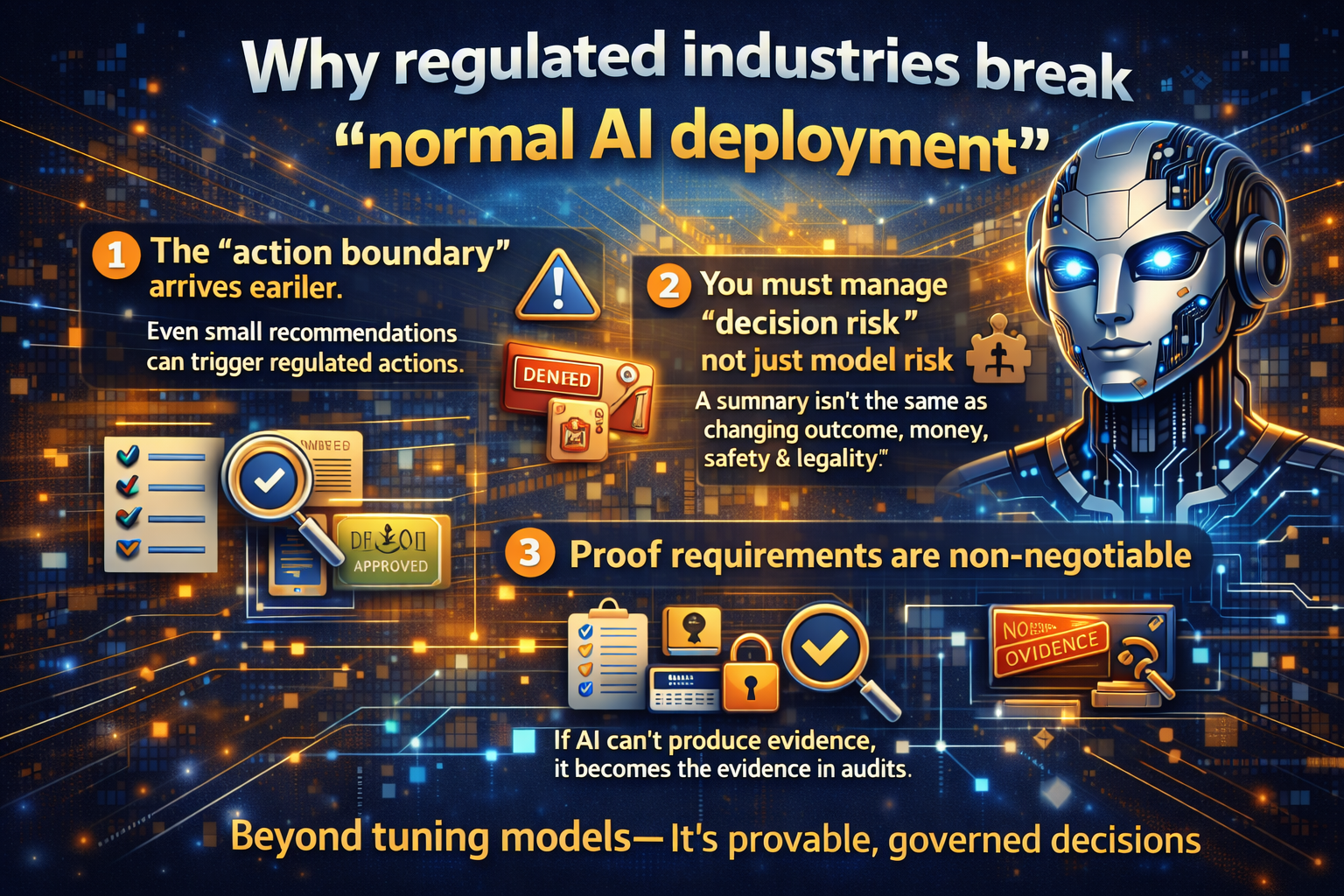 Why regulated industries break “normal AI deployment”