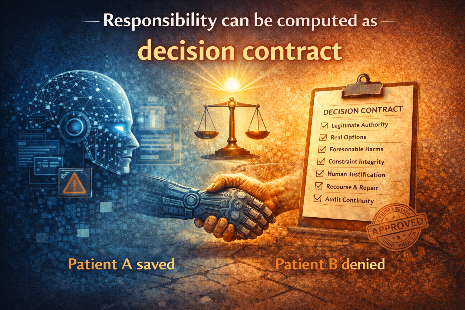responsibility can be computed as a decision contract