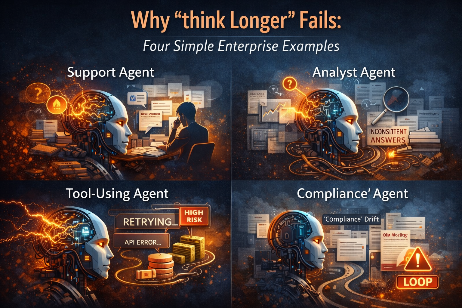 Why “think longer” fails