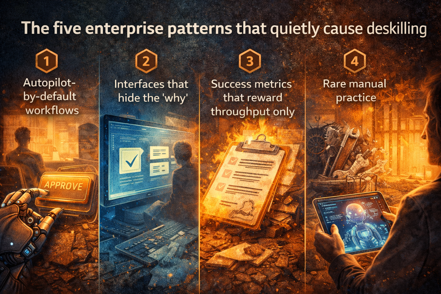 The five enterprise patterns that quietly cause deskilling