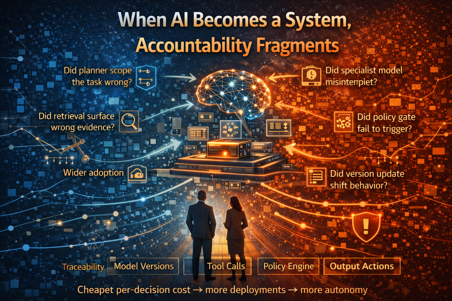When AI becomes a system, accountability fragments