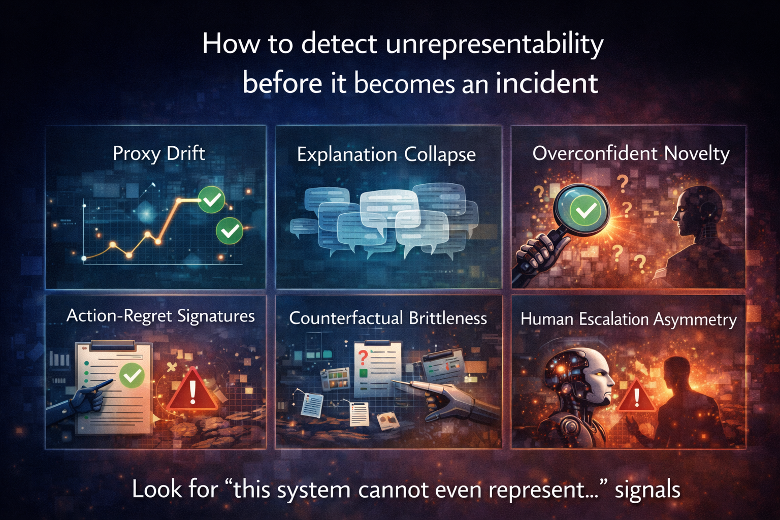 How to detect unrepresentability before it becomes an incident