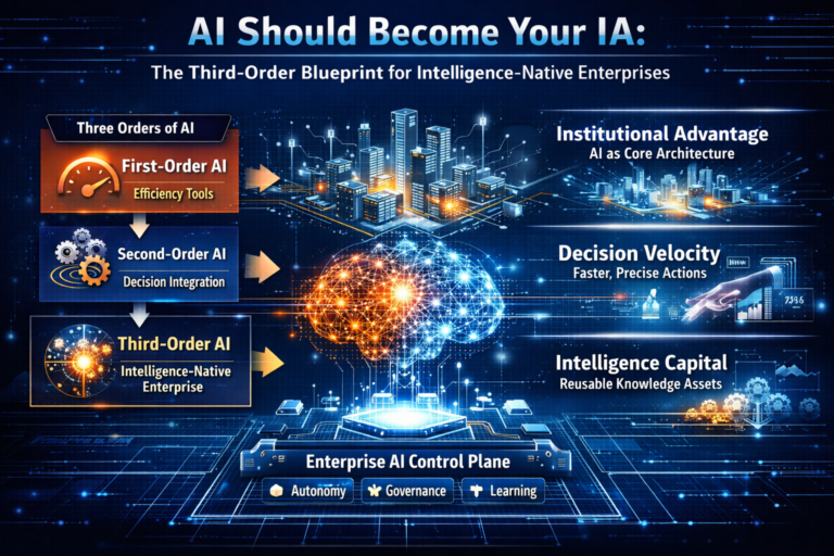 AI Should Become Your IA: The Third-Order Blueprint for Intelligence-Native Enterprises