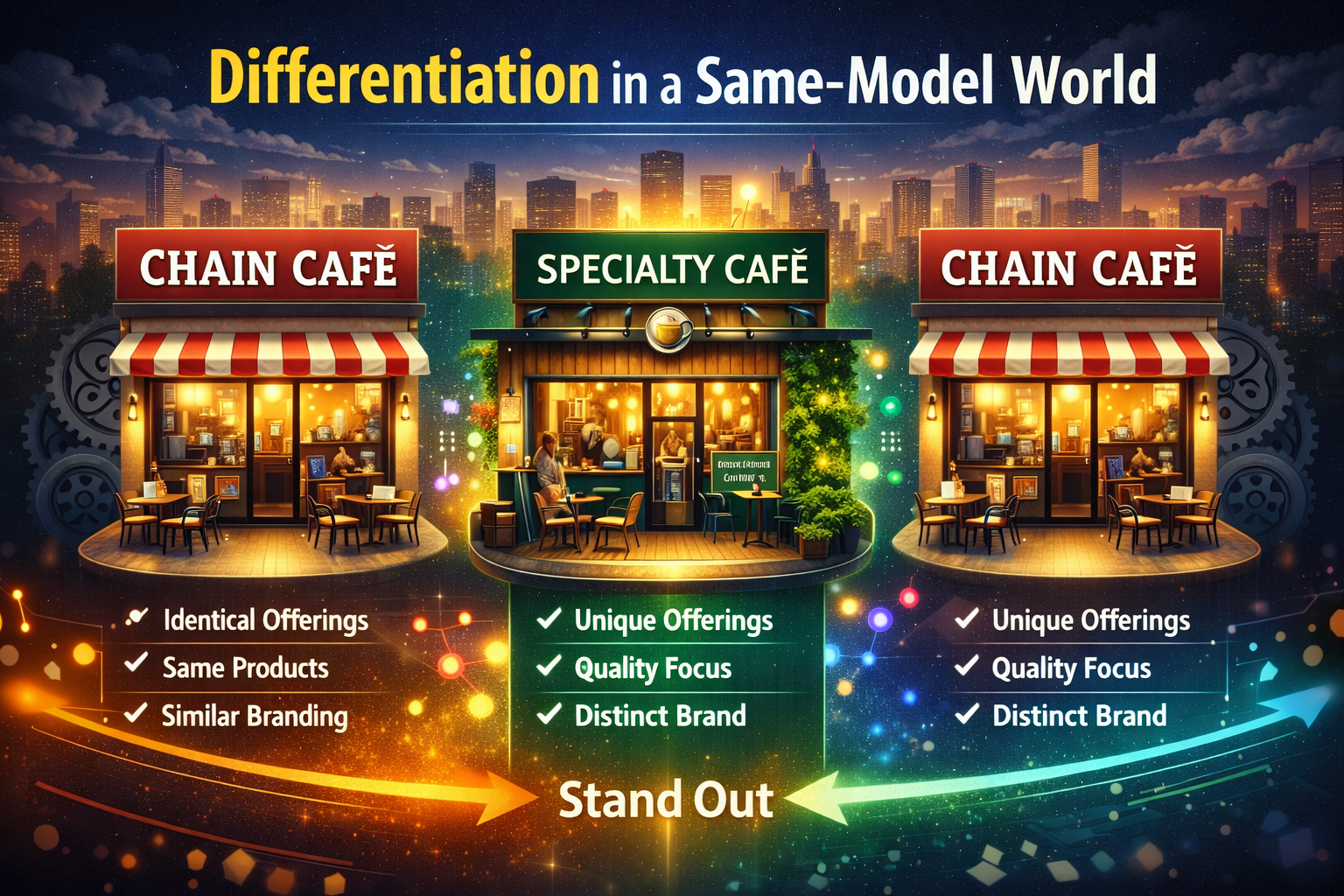 Differentiation in a Same-Model World