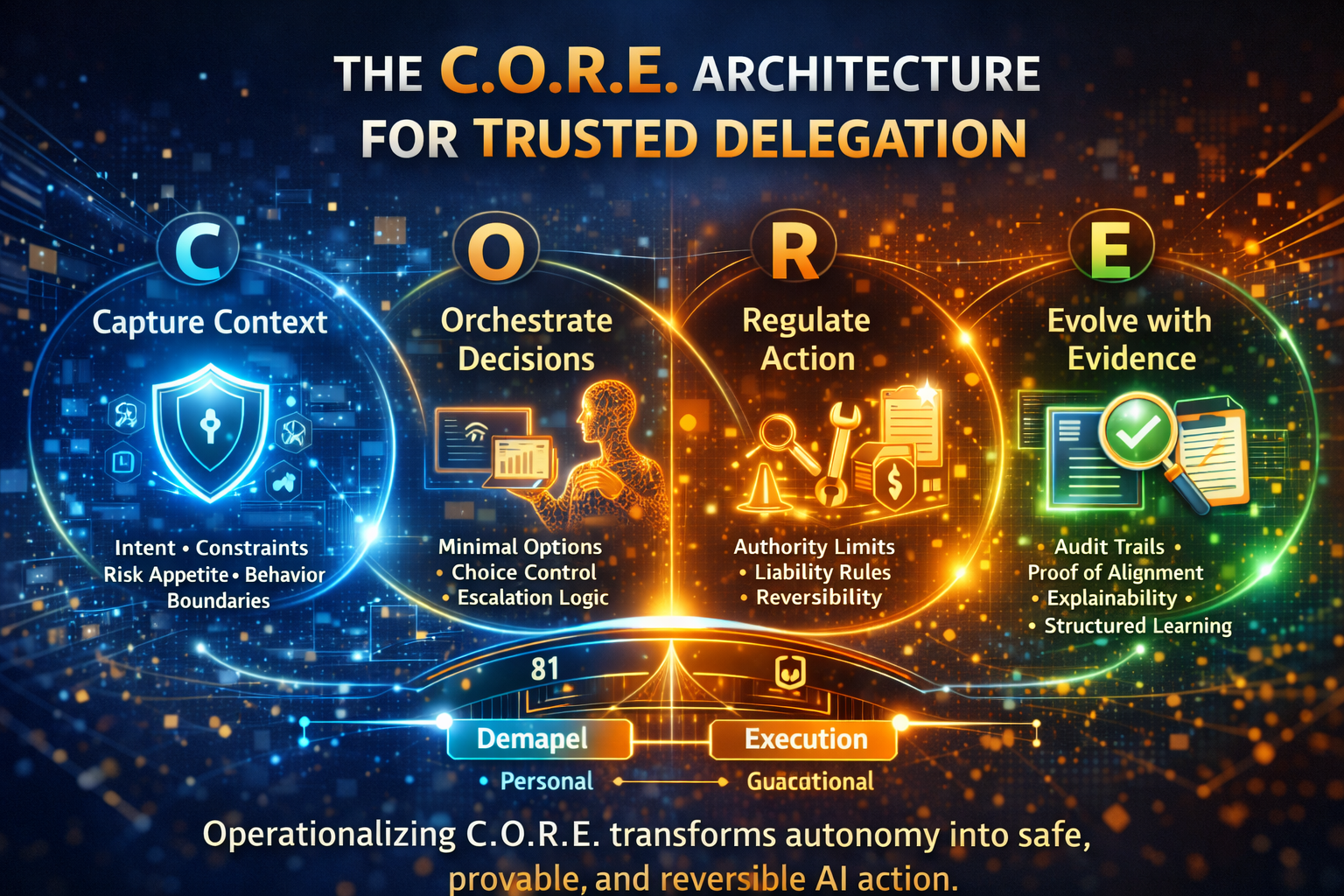 The C.O.R.E. Architecture for Trusted Delegation