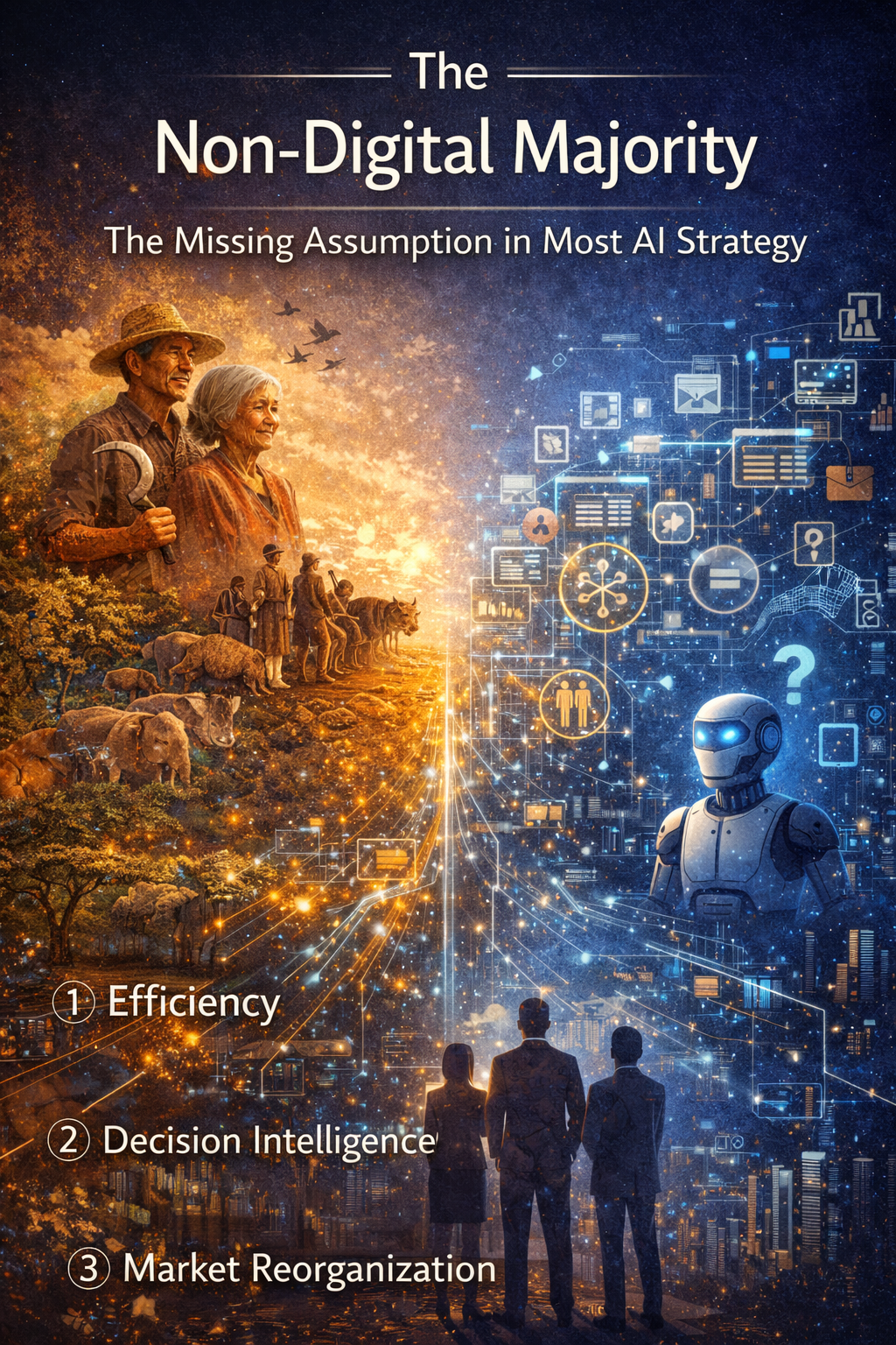 The Non-Digital Majority: The Missing Assumption in Most AI Strategy