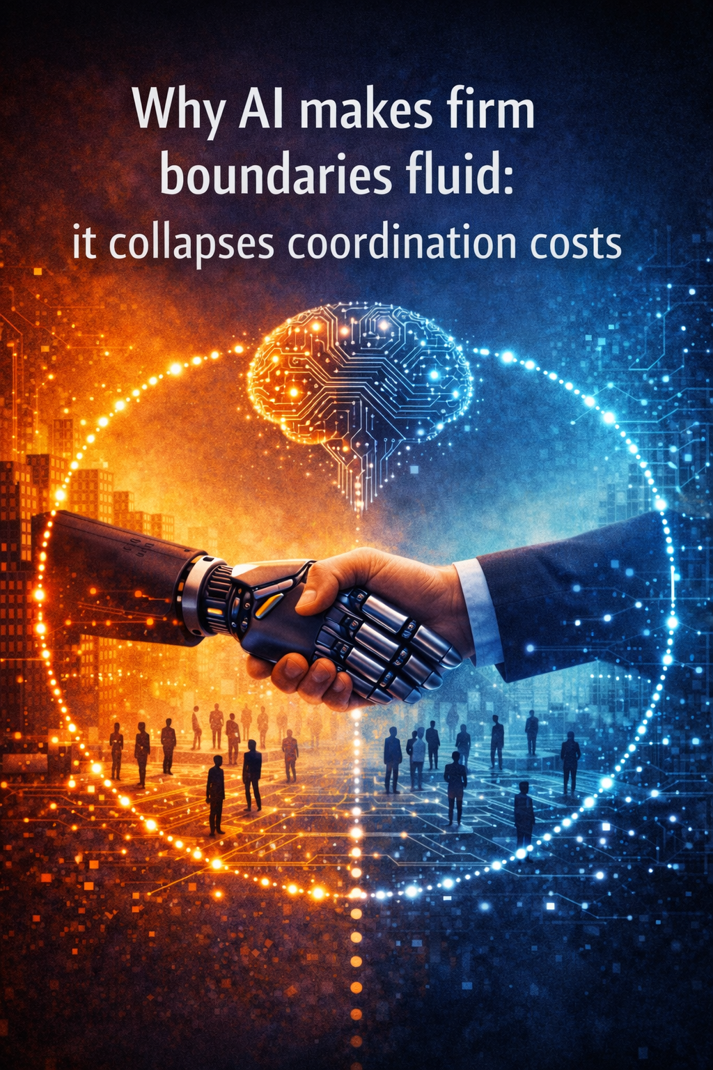 Why AI makes firm boundaries fluid: it collapses coordination costs