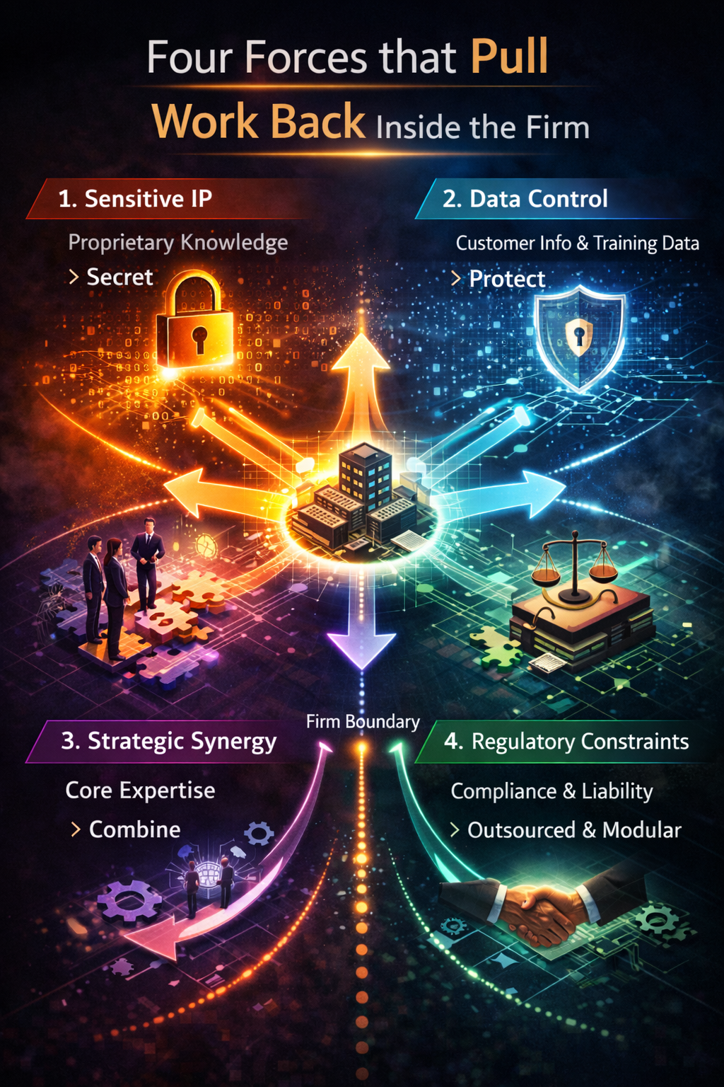 Four forces that pull work back inside the firm