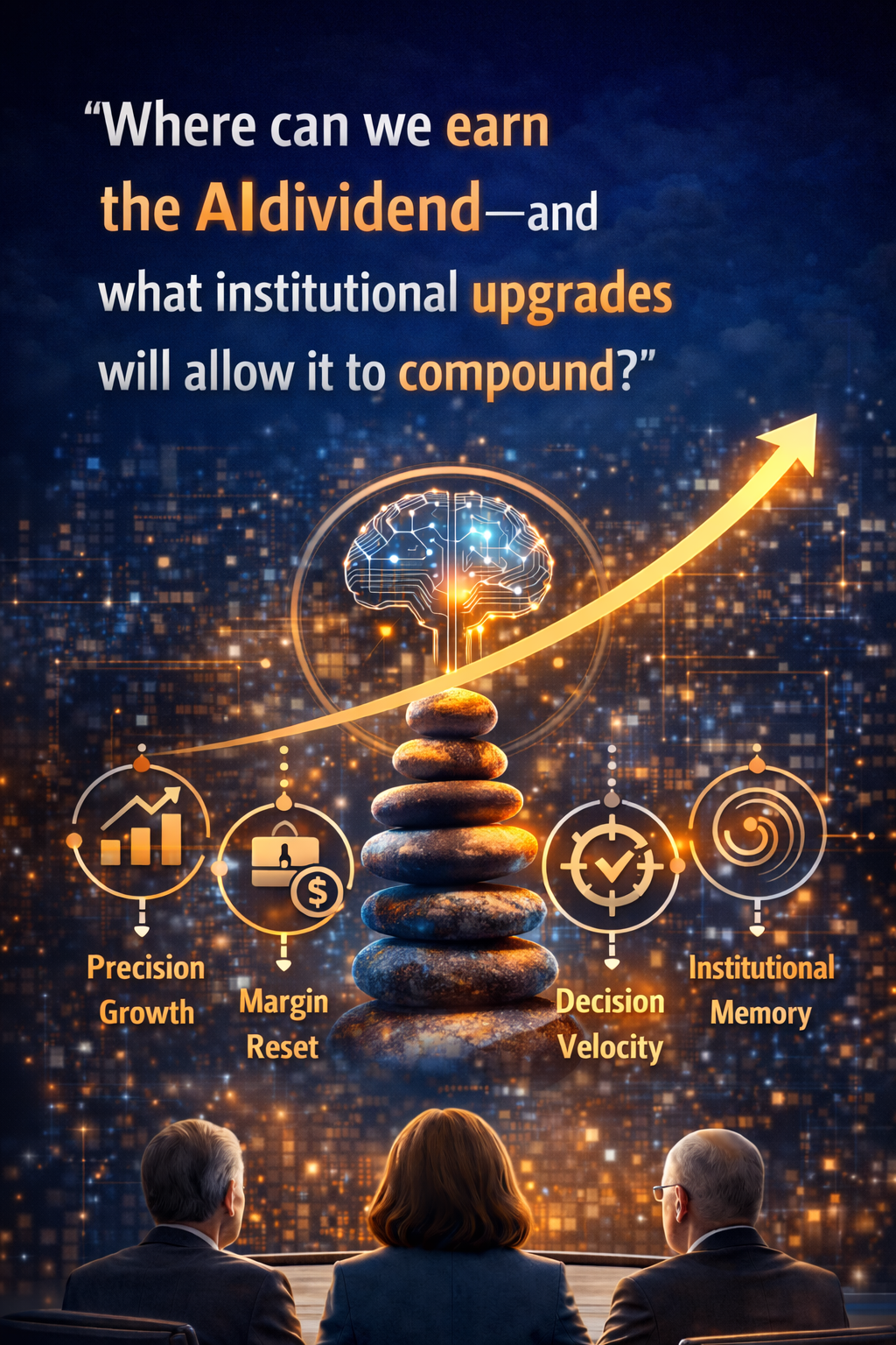 the AI dividend is earned, not installed